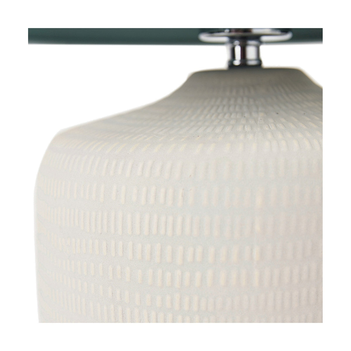 Kai Duck Egg Blue Textured Ceramic Table Lamp - 34cm