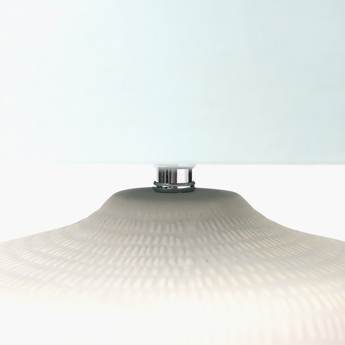 Kai Duck Egg Blue Textured Ceramic Table Lamp - 34cm