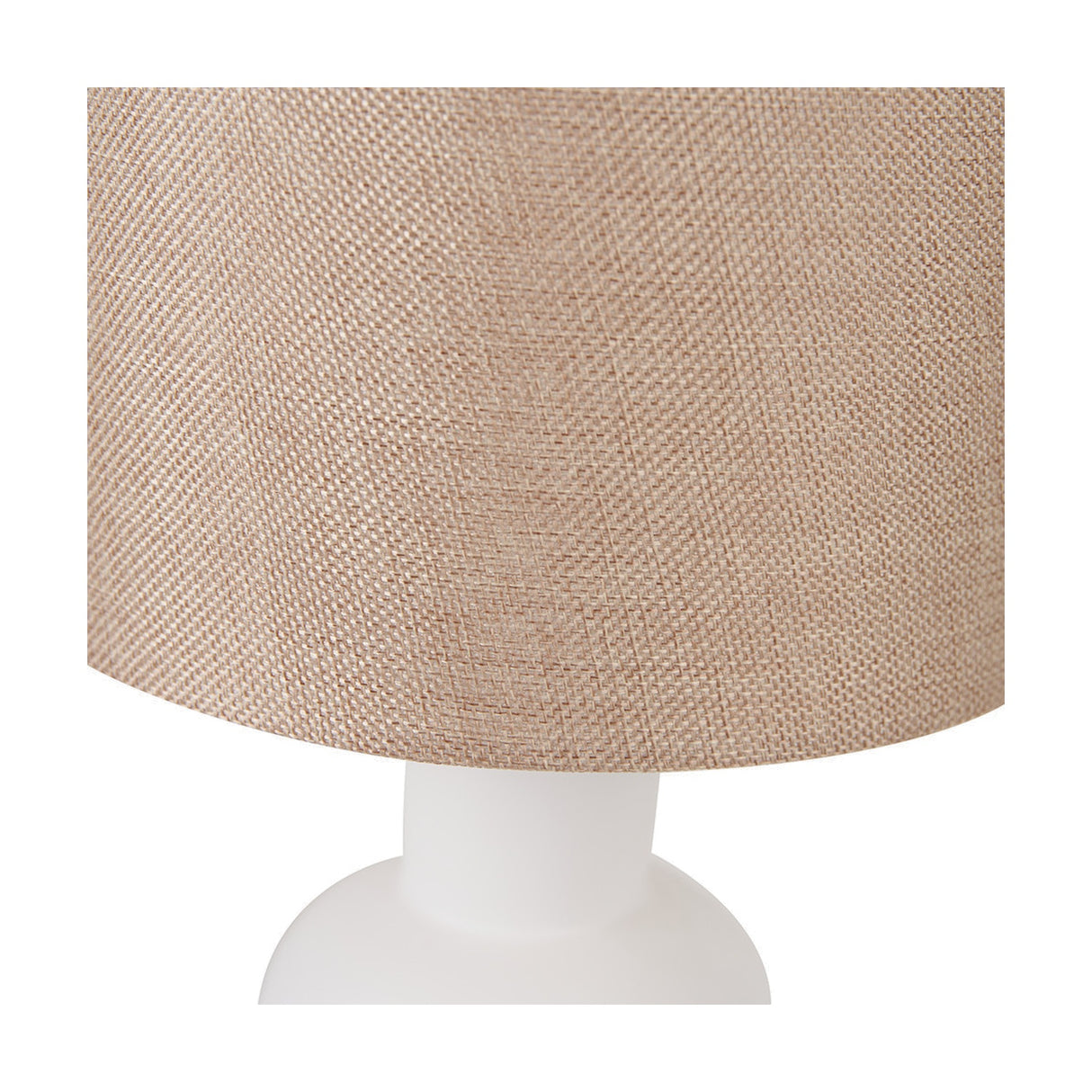 Aaliyah White Curved Bottle Ceramic Table Lamp - 51cm