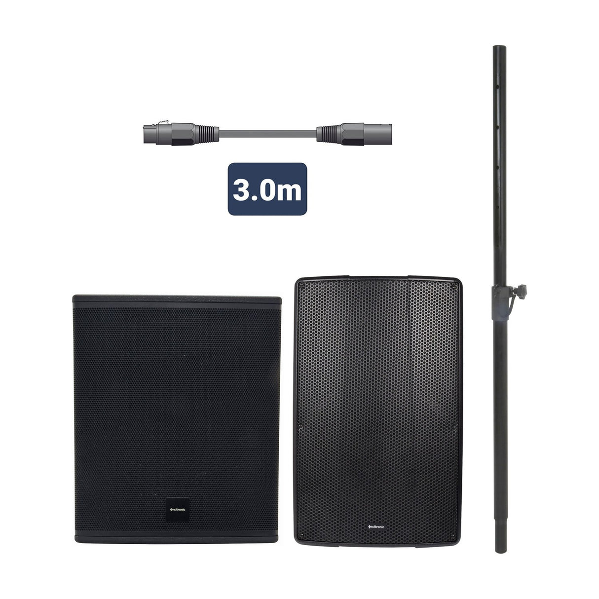 Citronic CL1215A MonoSound G Active Speaker Bundle