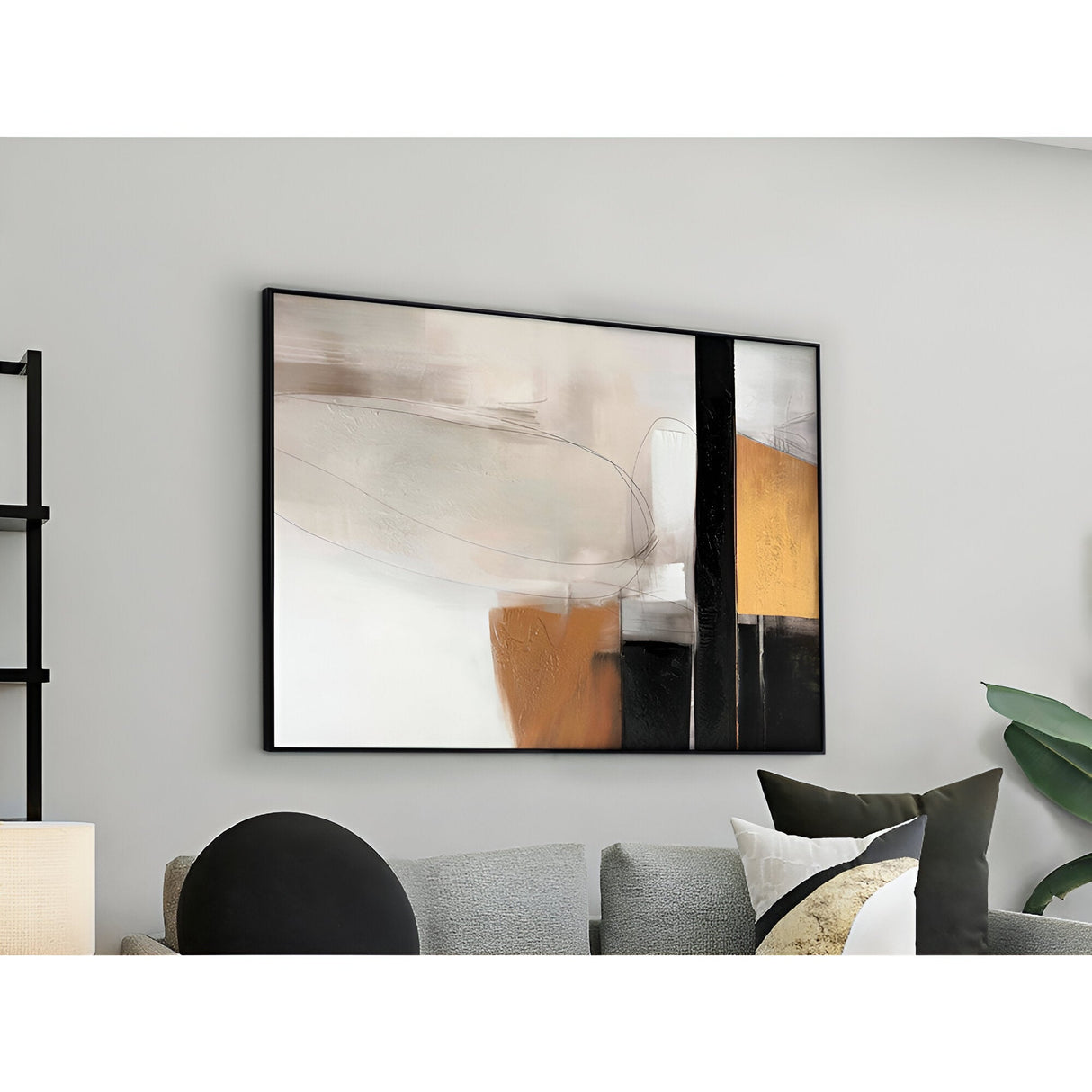 Espacios I Abstract Composition Acrylic Painting - 90x120cm