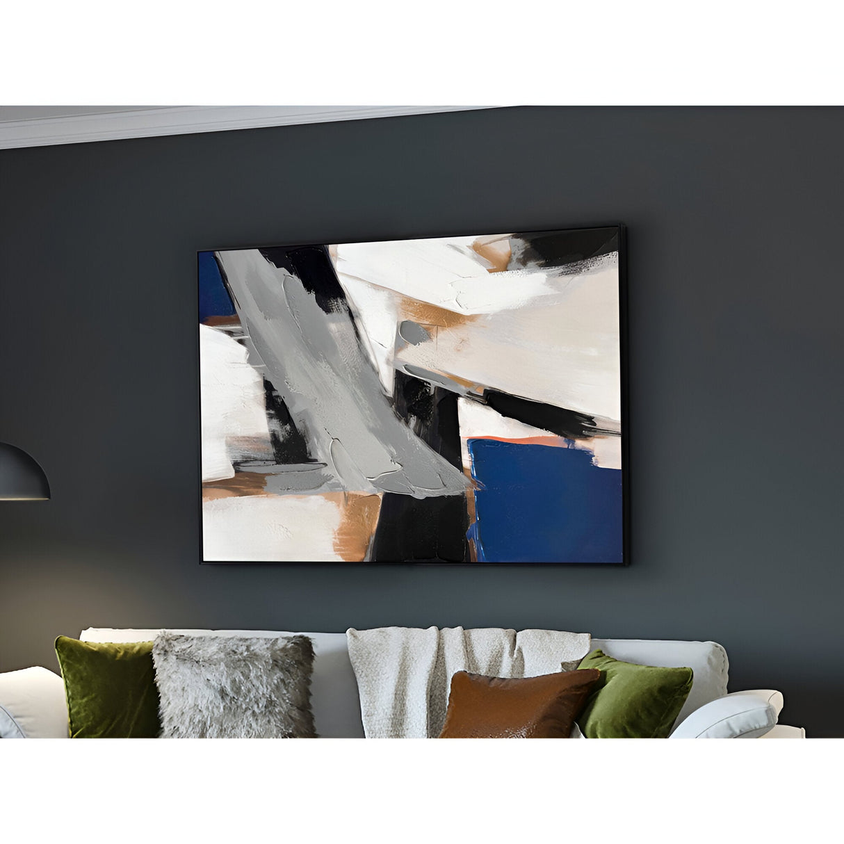 Espacios II Abstract Composition Acrylic Painting - 90x120cm