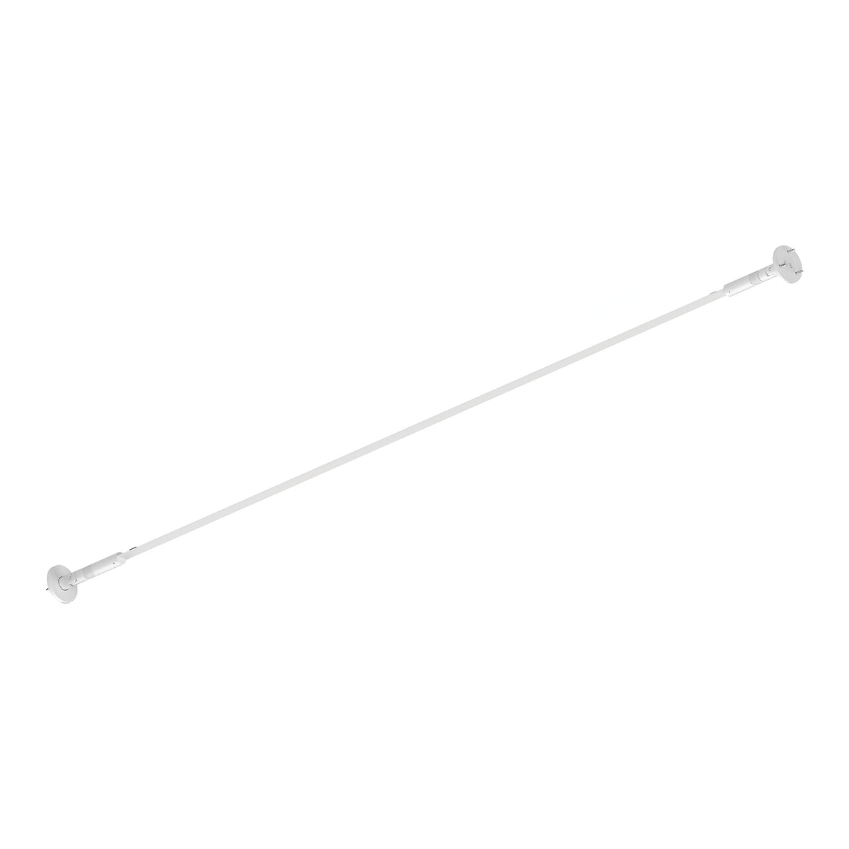 The Clarionis Holder for LED Strips in white, with its durable construction and 10-meter length, features convenient ends for seamless installation between surfaces. This minimalistic holder is perfect for securing lightweight LED strips, making it a versatile addition to any room.