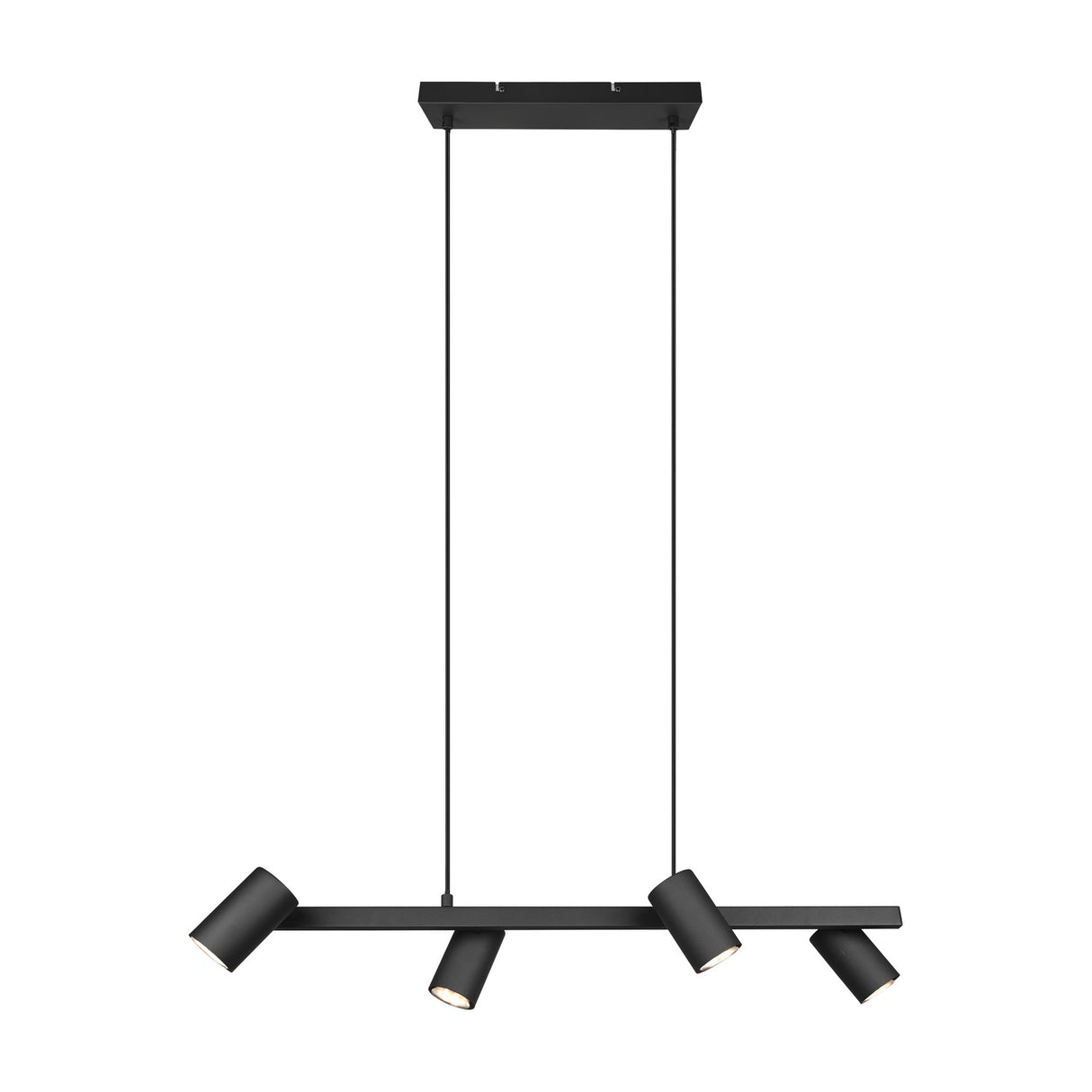Marley 4 Light Linear 80cm Chandelier – Matt Black