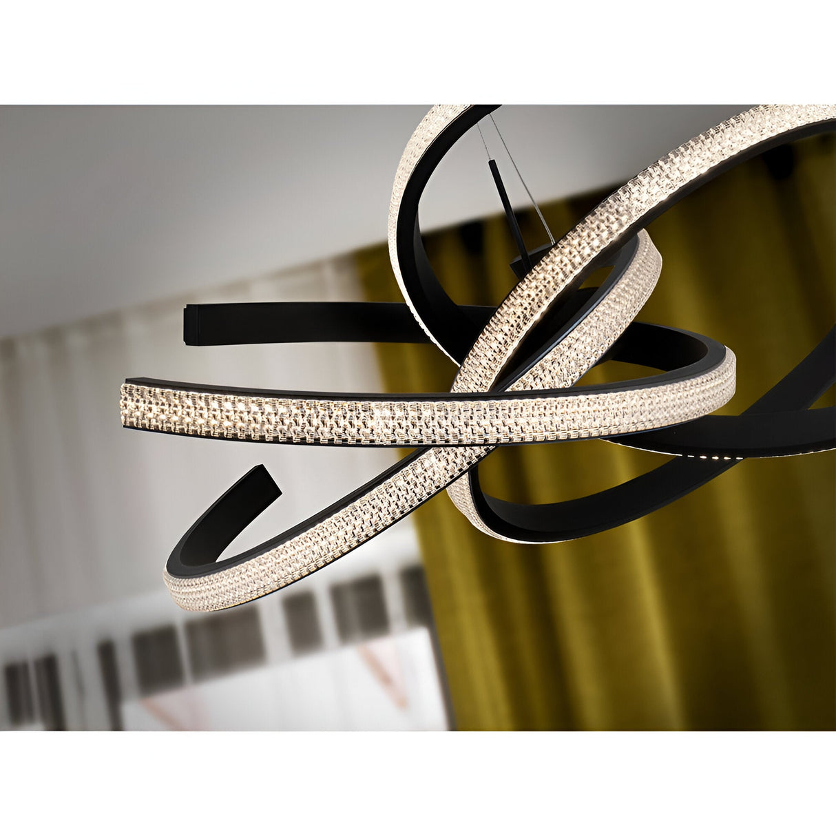 Ring II LED Suspension Light 43W 3000K - Matte Black