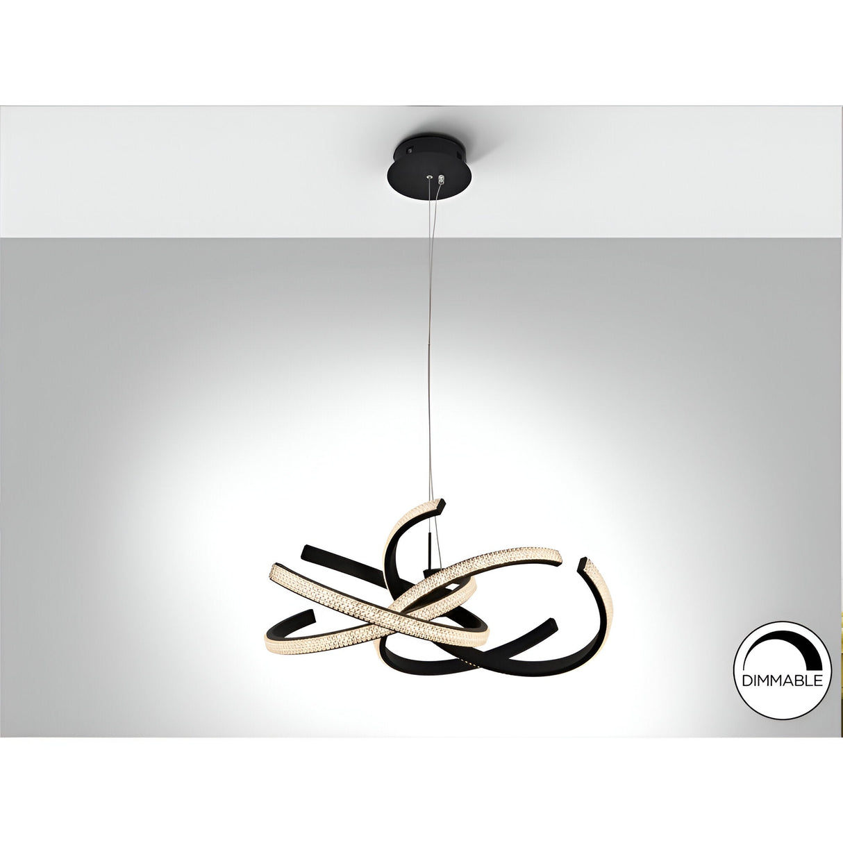Ring II LED Suspension Light 43W 3000K - Matte Black