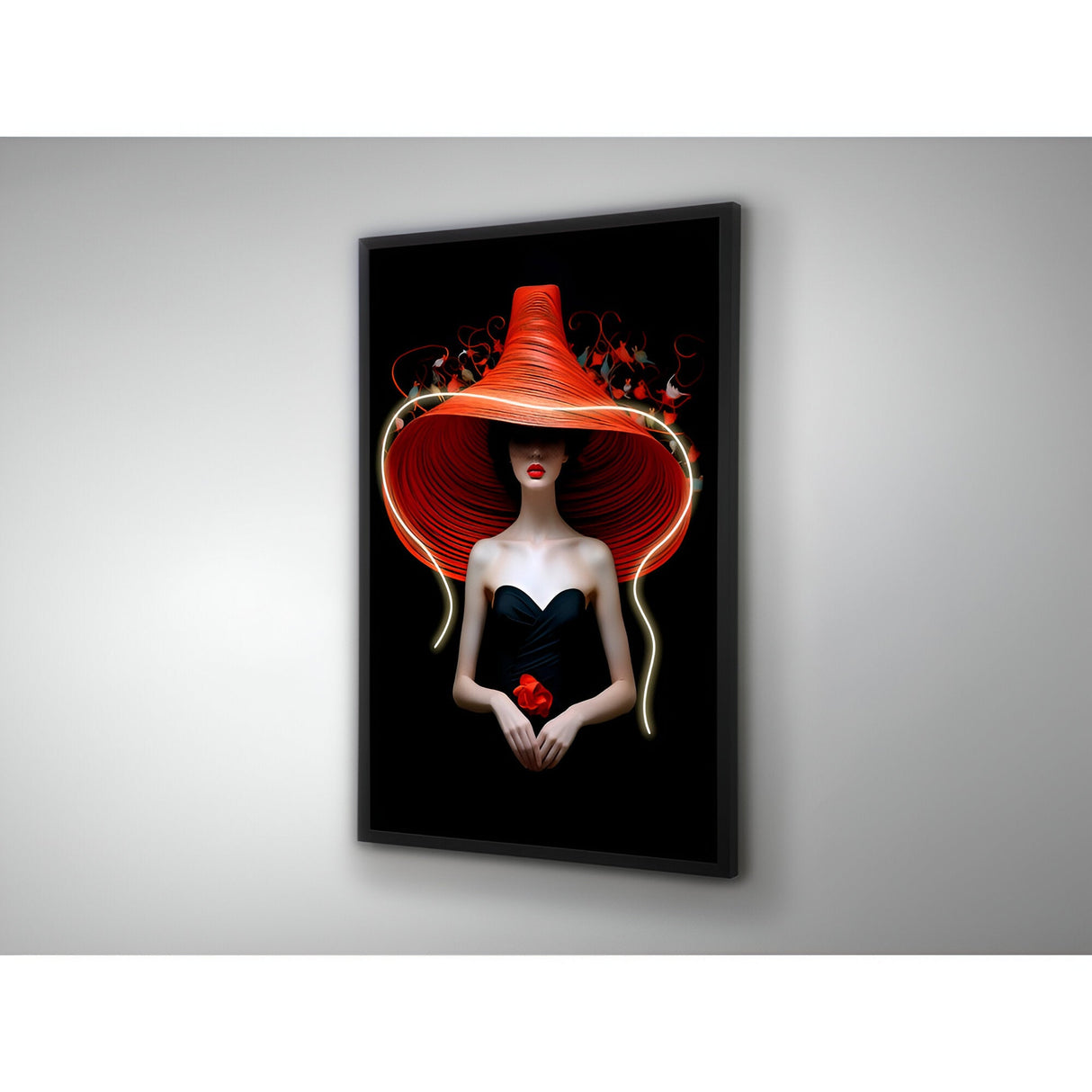 Tocado Futuristic LED Portrait Photography Print - 80x120cm