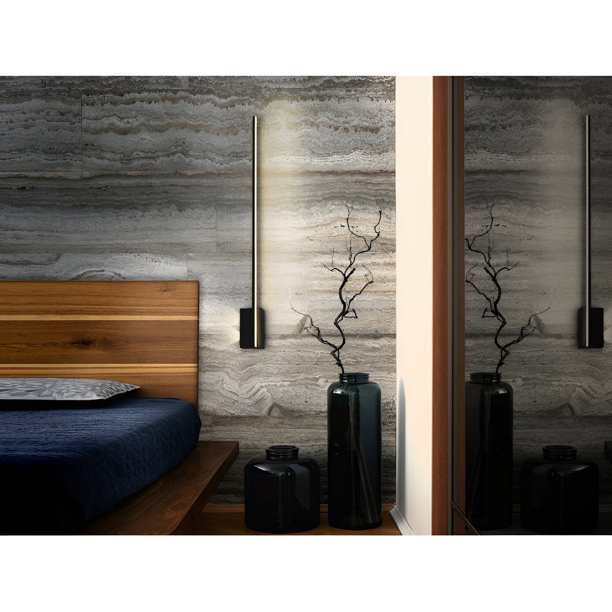 Stick LED Wall Light 17W 3000K - Matte Black