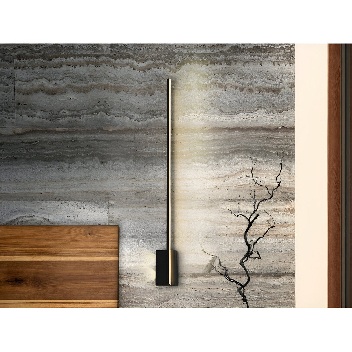 Stick LED Wall Light 17W 3000K - Matte Black