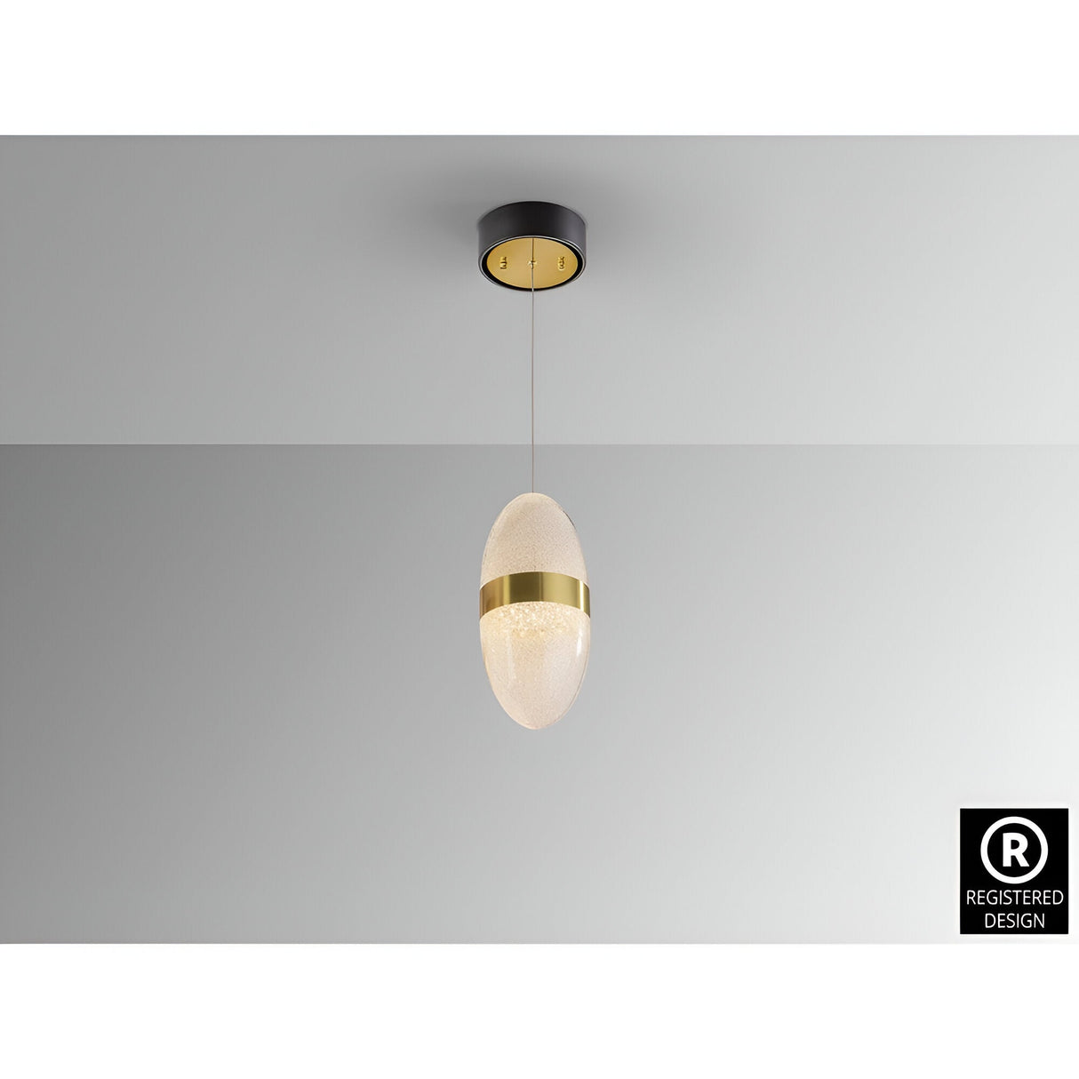 Garden LED Pendant Light 6W 3000K - Gold/White