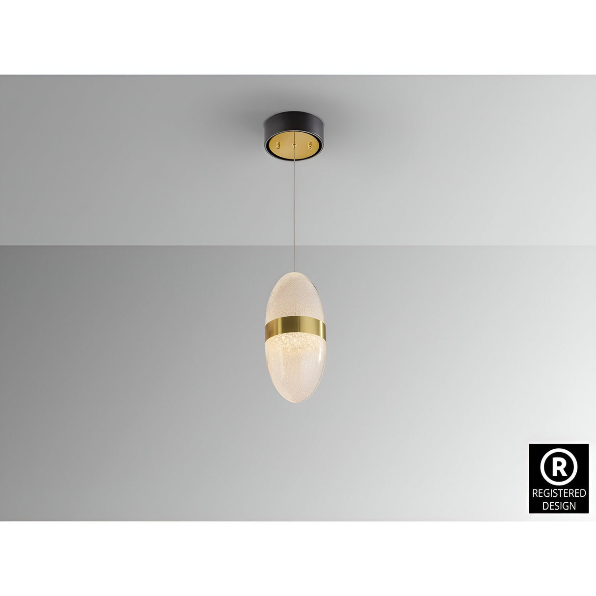 Garden LED Pendant Light 6W 3000K - Gold/White