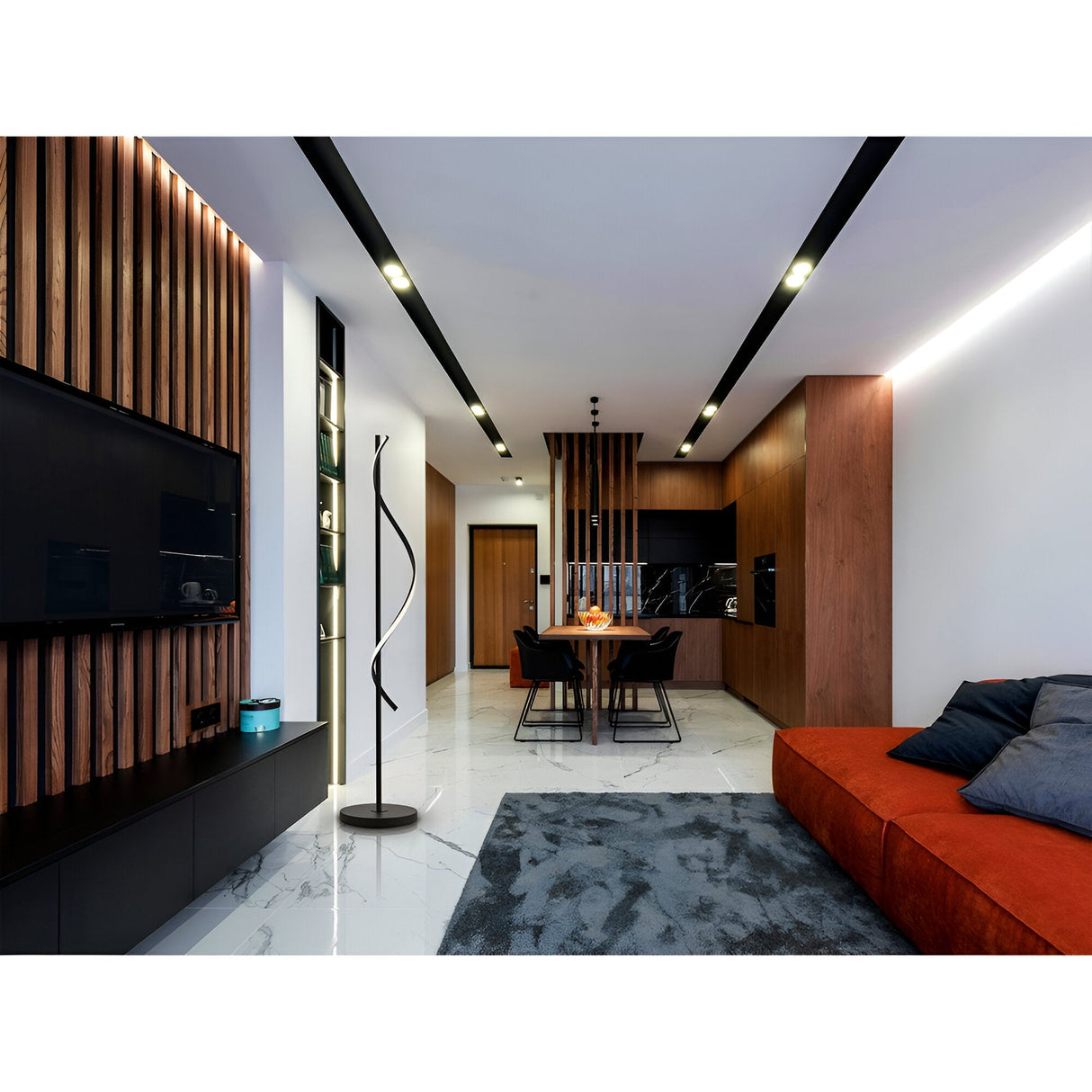 Boa LED Floor Lamp 30W 3000K - Black