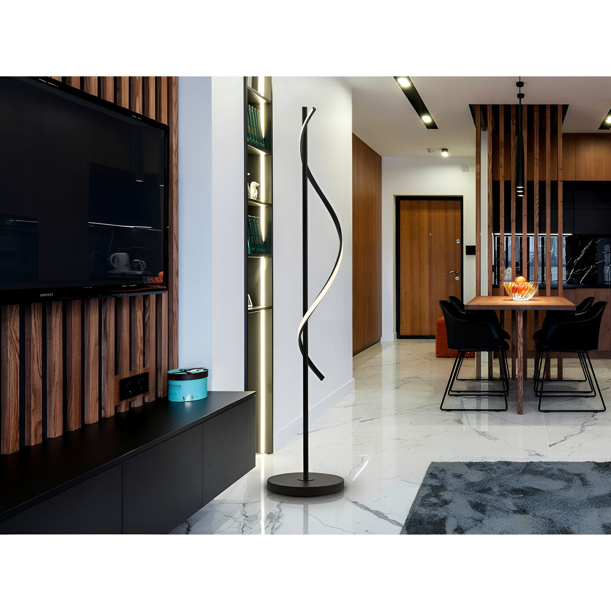 Boa LED Floor Lamp 30W 3000K - Black