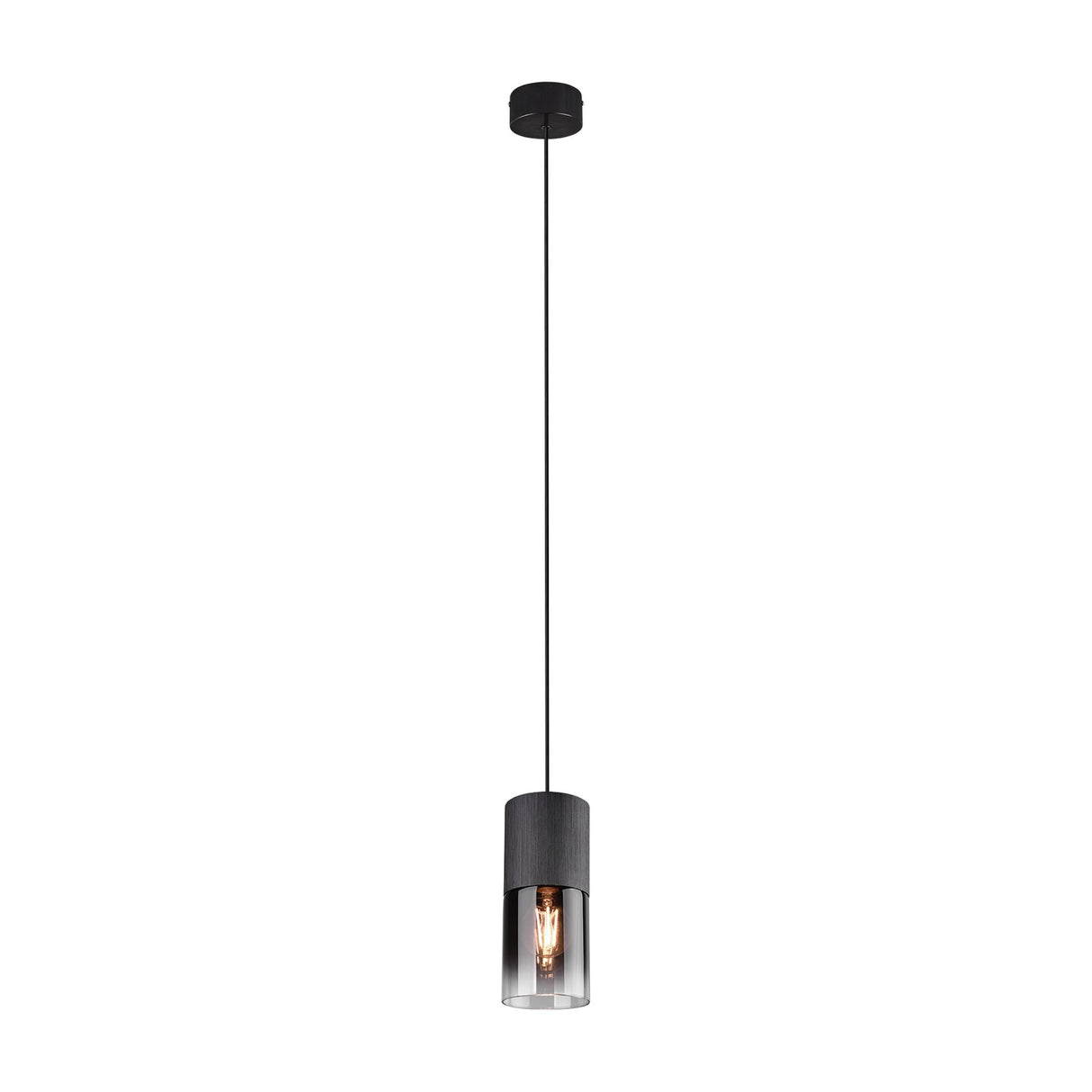Robin Glass Pendant – Matt Black