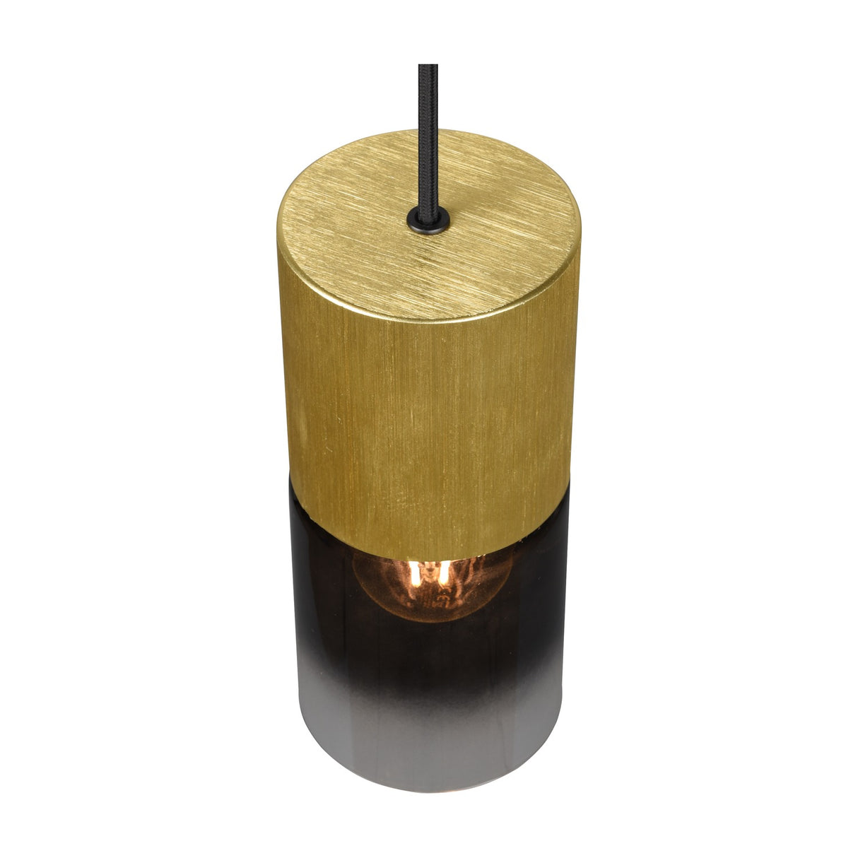 Robin Glass Pendant – Satin Brass