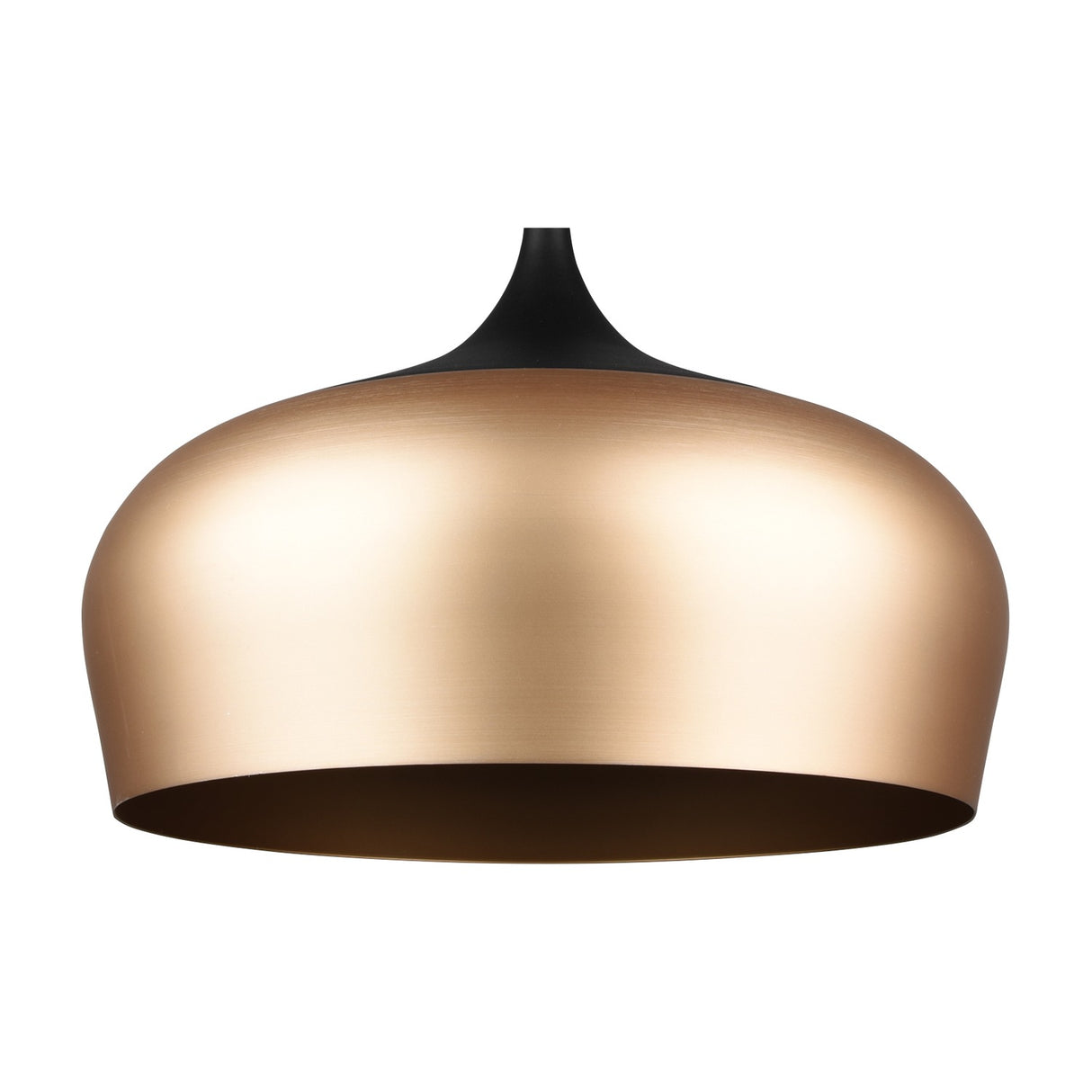 Chiron Dome Pendant – Black & Brass