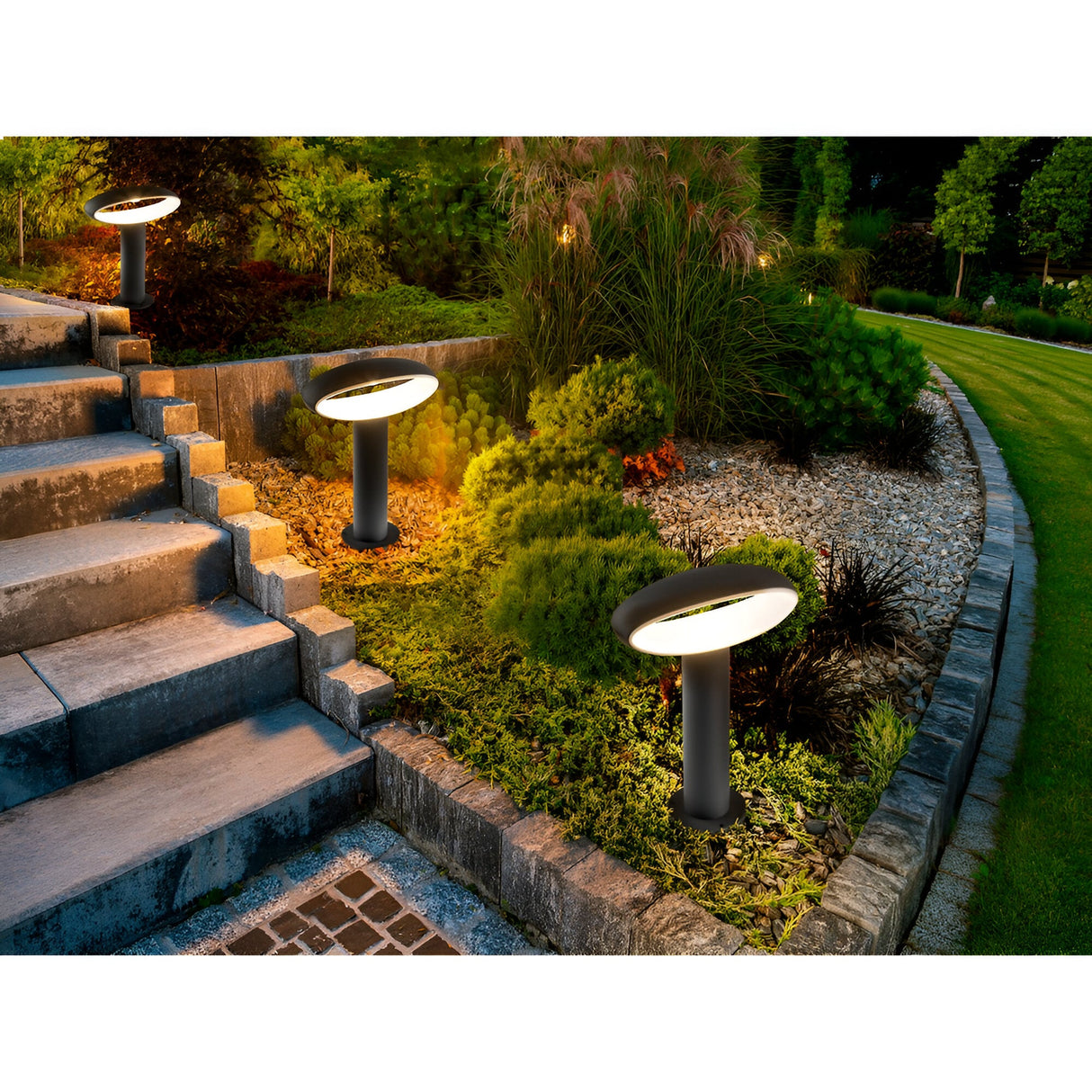 Vilo LED Bollard Light 30cm - Black