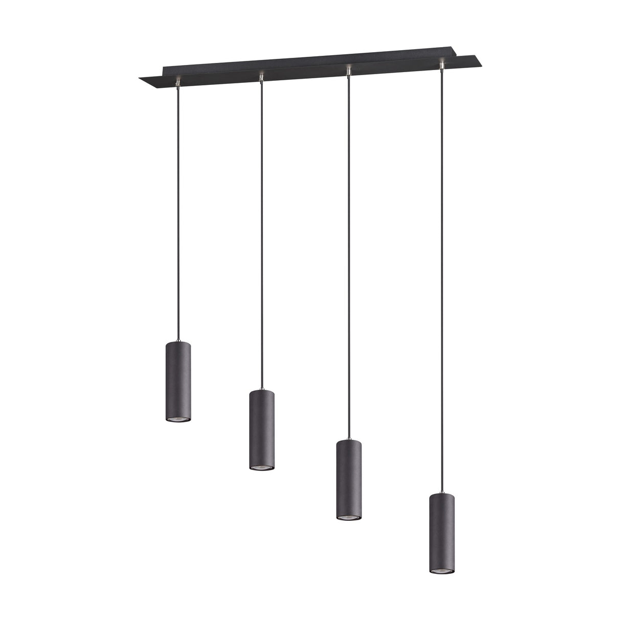 Marley 4 Light Linear 75cm Chandelier – Matt Black