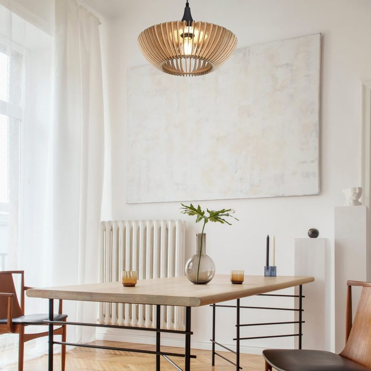 Colino Wooden Pendant – Anthracite