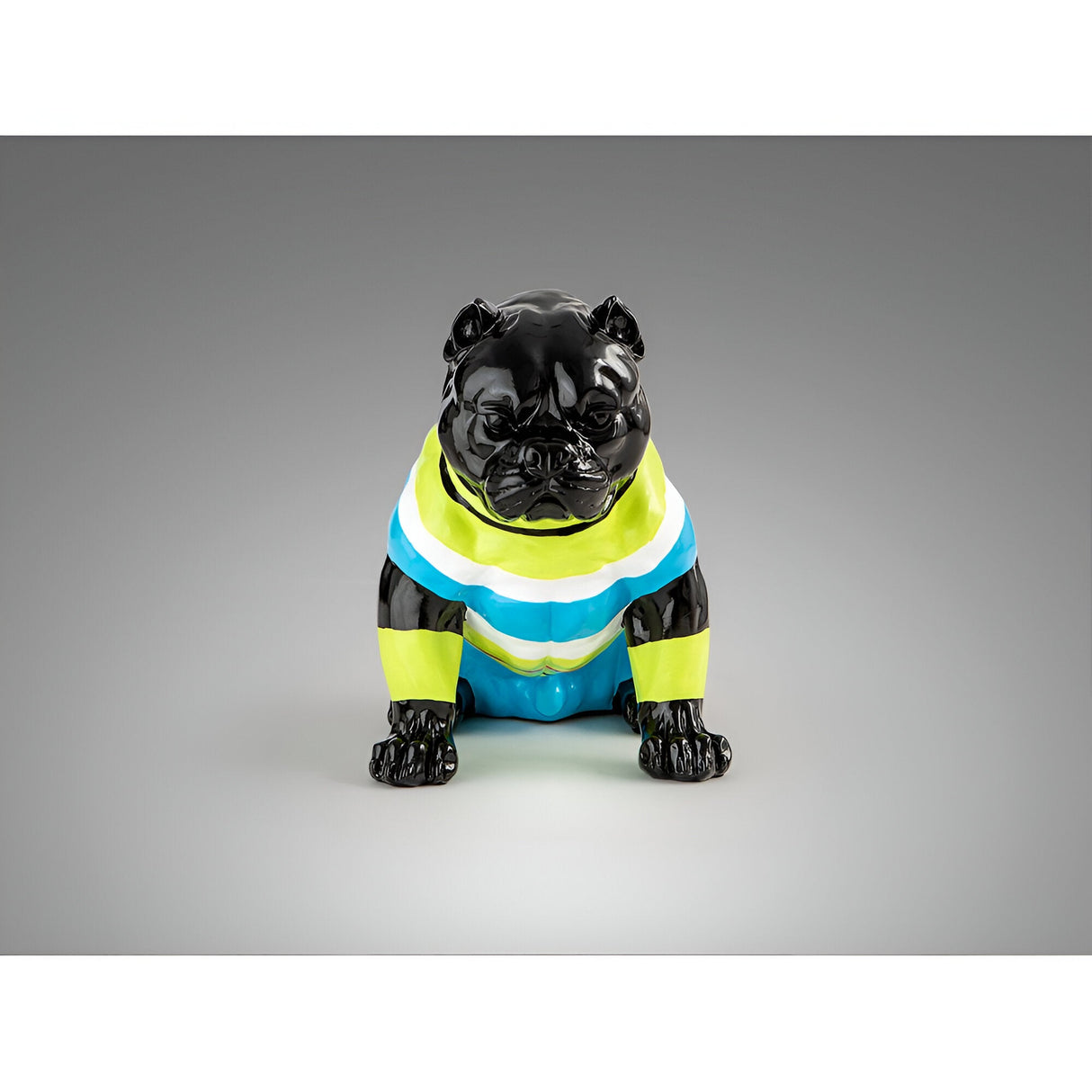 Rocky Black Striped Pitbull Figurine - 41cm