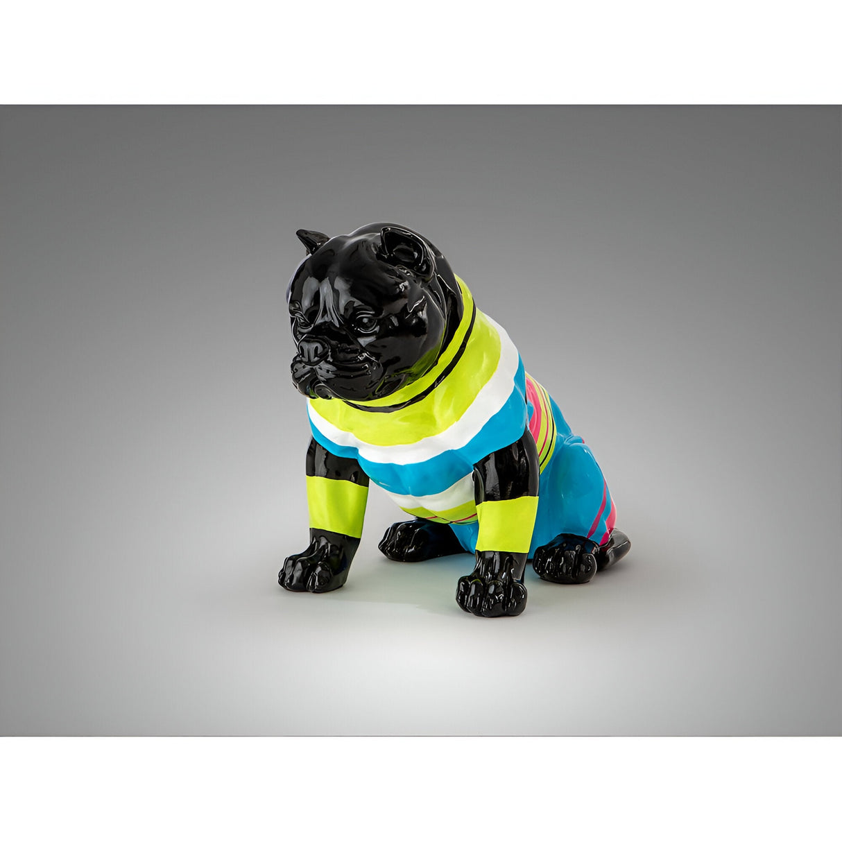 Rocky Black Striped Pitbull Figurine - 41cm