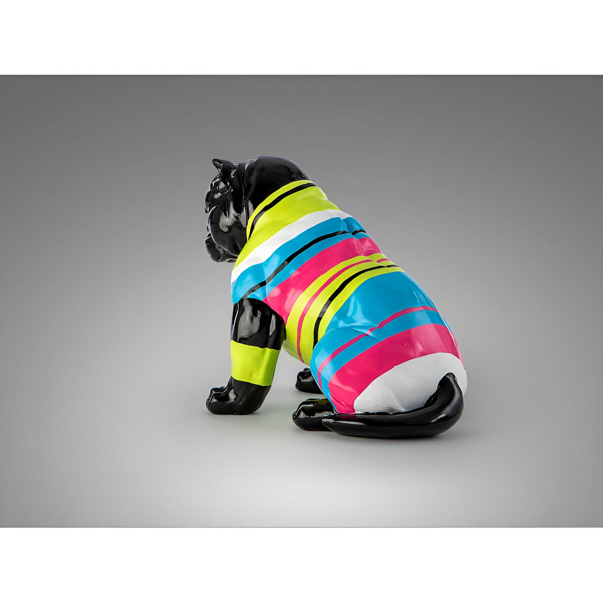 Rocky Black Striped Pitbull Figurine - 41cm