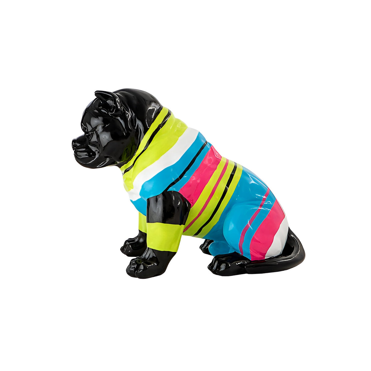 Rocky Black Striped Pitbull Figurine - 41cm