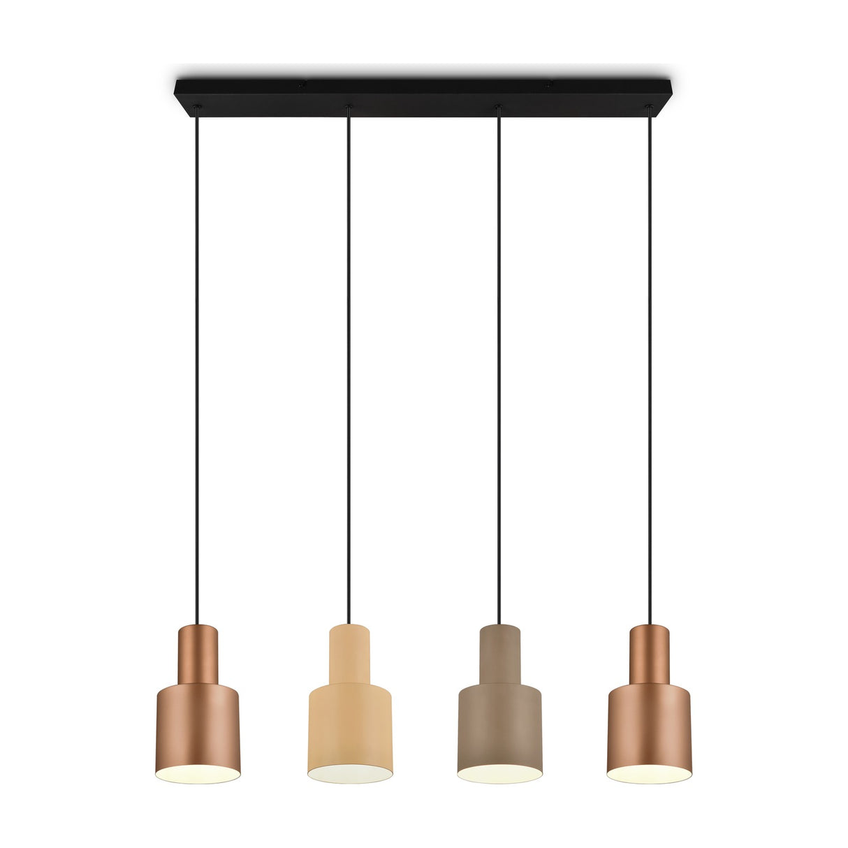 Agudo 4 Light Linear Chandelier – Multicoloured