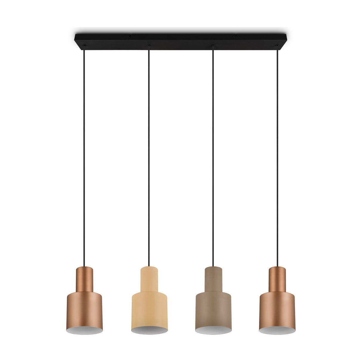 Agudo 4 Light Linear Chandelier – Multicoloured
