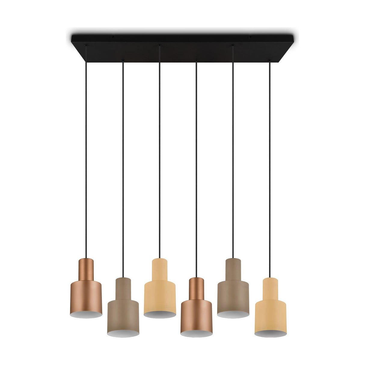 Agudo 6 Light Linear Chandelier – Multicoloured