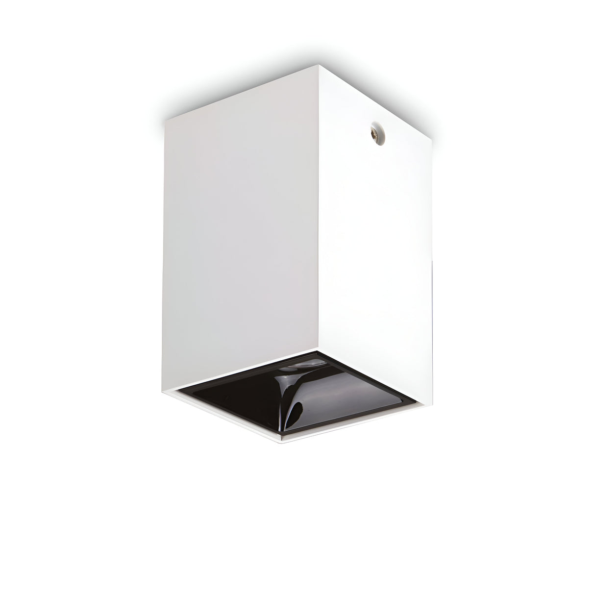 The Lucent LED Square Downlight 25W 3000K - White, featuring a minimalist and modern design with its sleek rectangular shape and black interior, is an energy-efficient lighting solution that enhances contemporary interiors perfectly.
