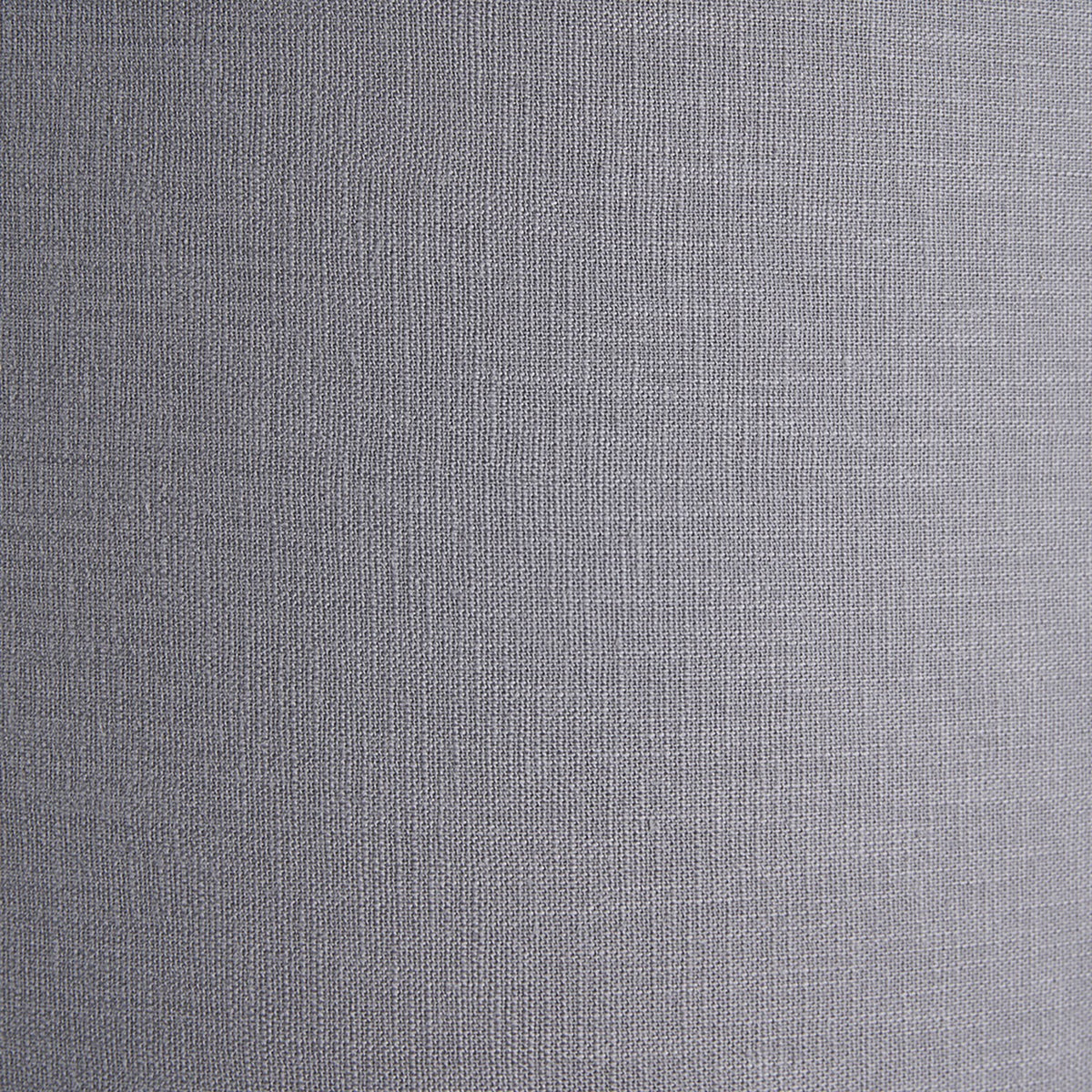 Close-up of the steel grey linen self shade fabric on the Port Nickel & Tripod Floor Lamp, showing its woven texture.