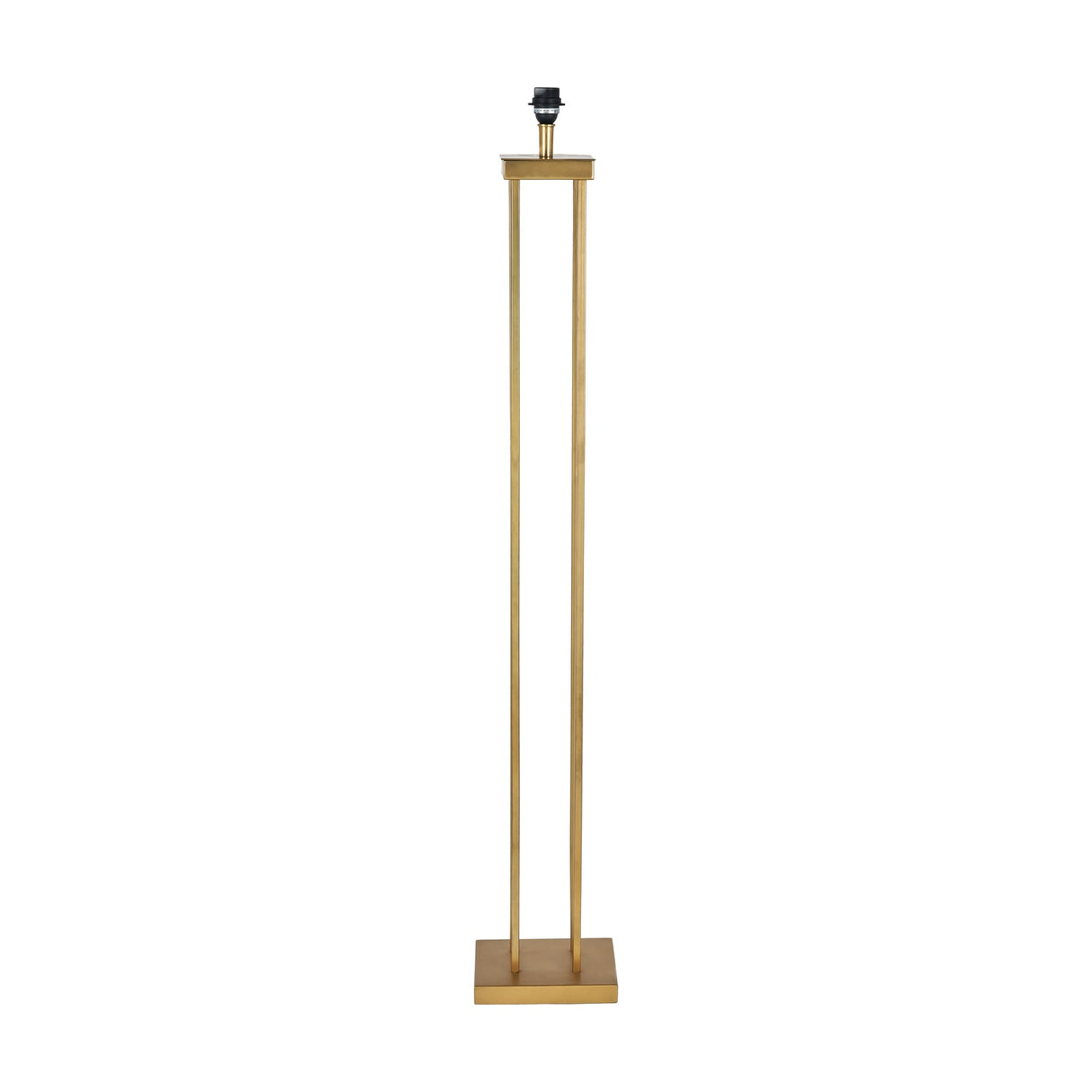 Langston Satin Brass Column Floor Lamp Base - 144cm