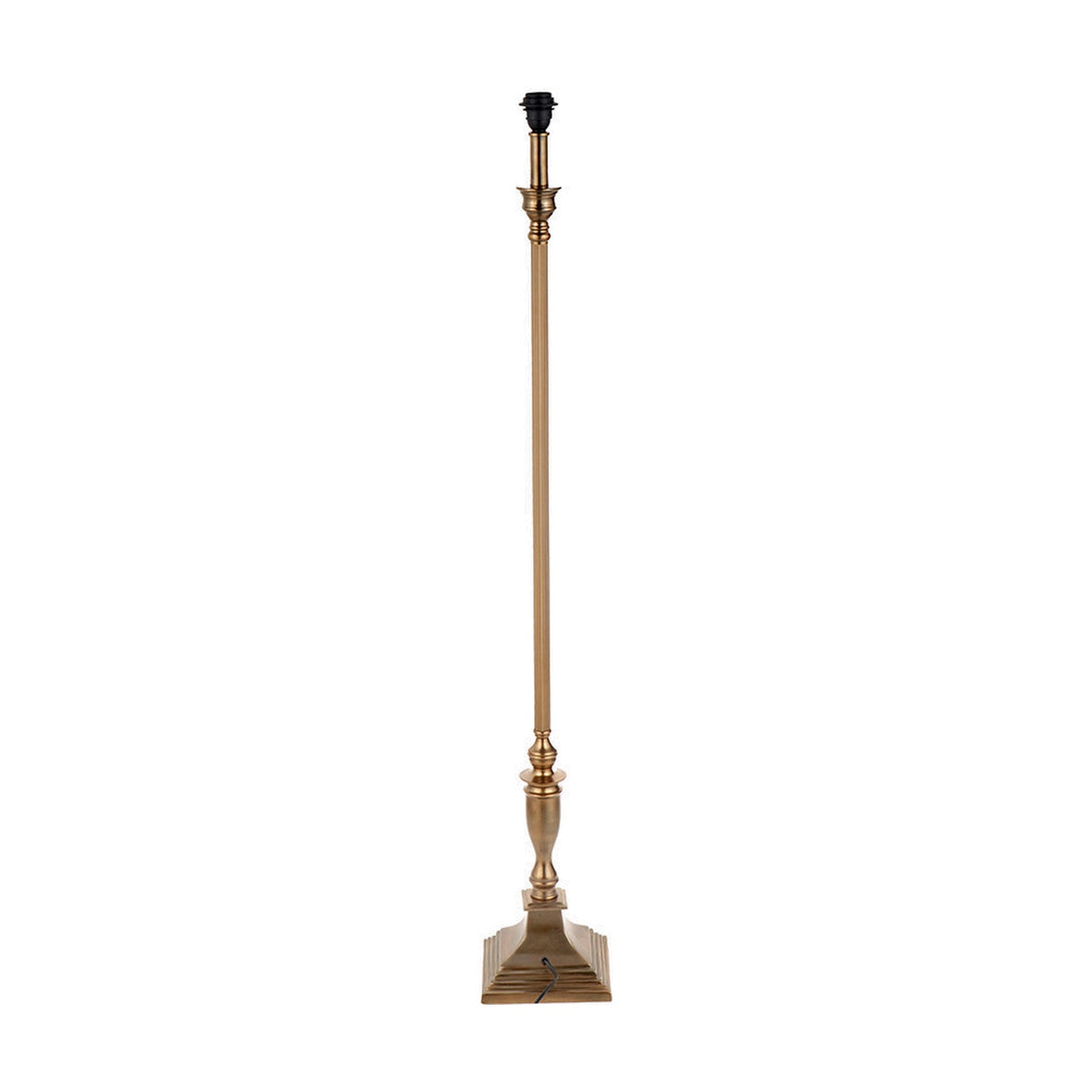 Canterbury Antique Brass Floor Lamp Base - 136cm