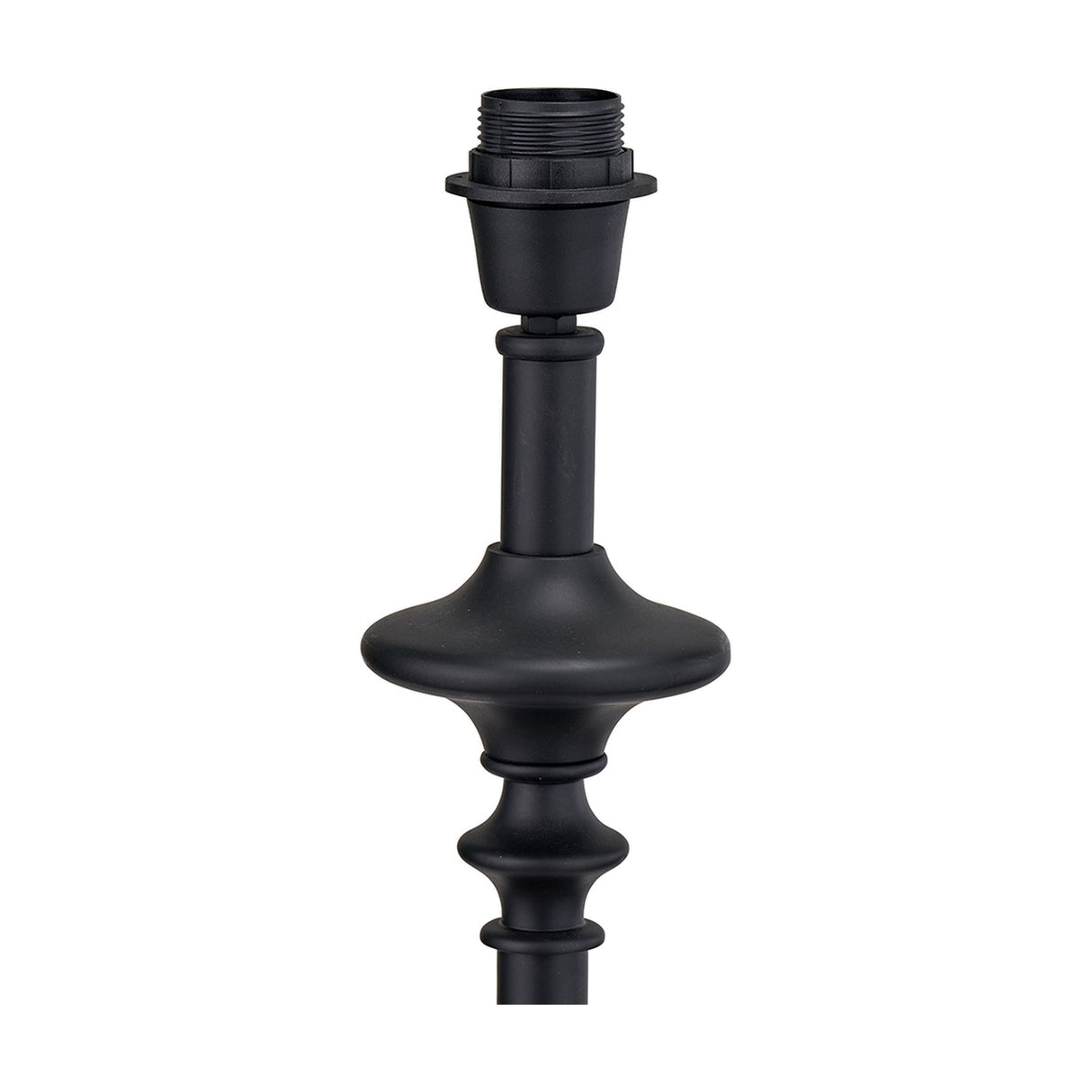 Emilio Matt Black Candlestick Floor Lamp Base - 147cm