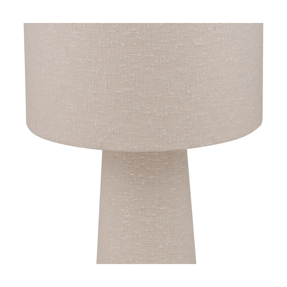Mirissa White Slubby Handloom Fabric Floor Lamp - 129cm