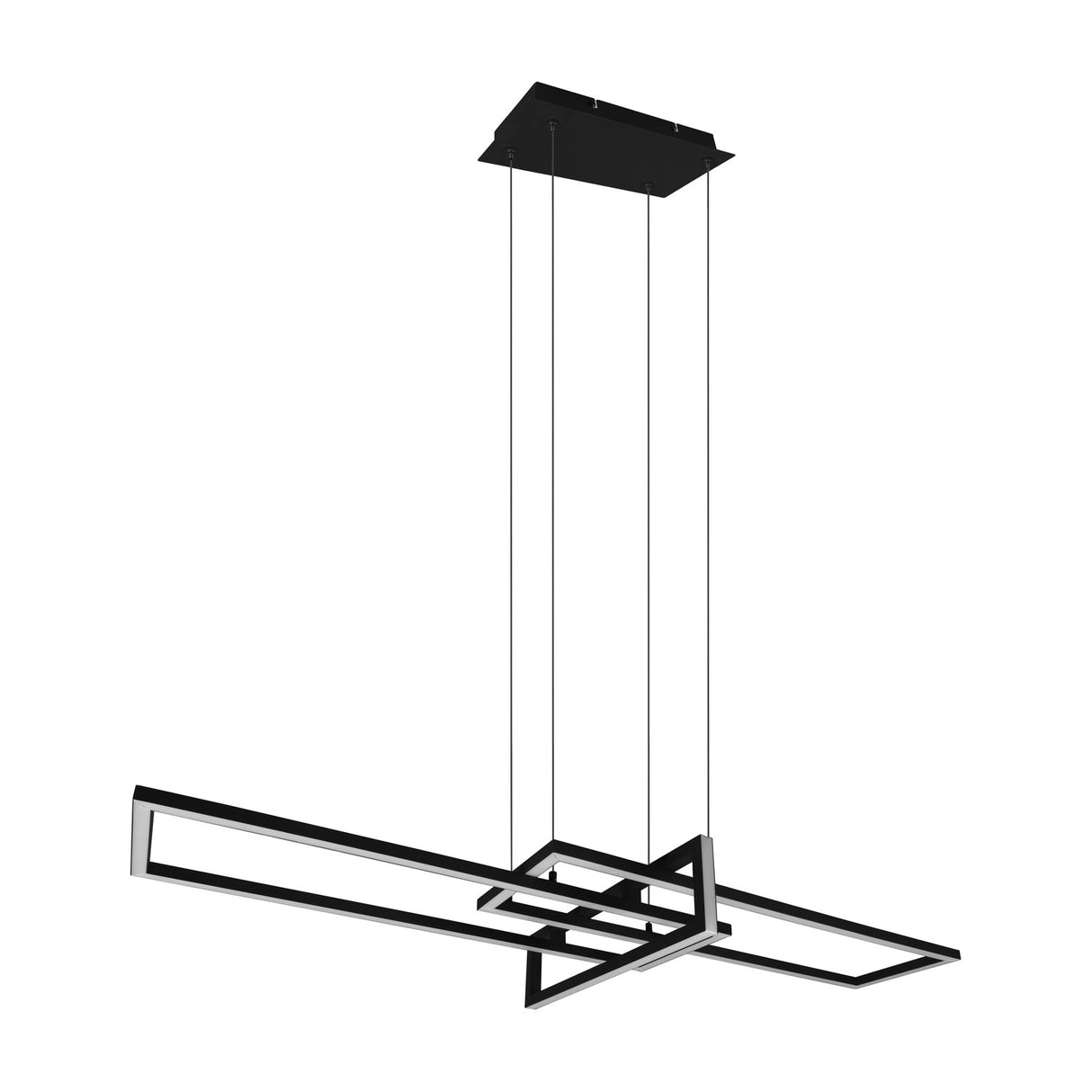 Salinas 3 Light 110cm LED Chandelier – Matt Black