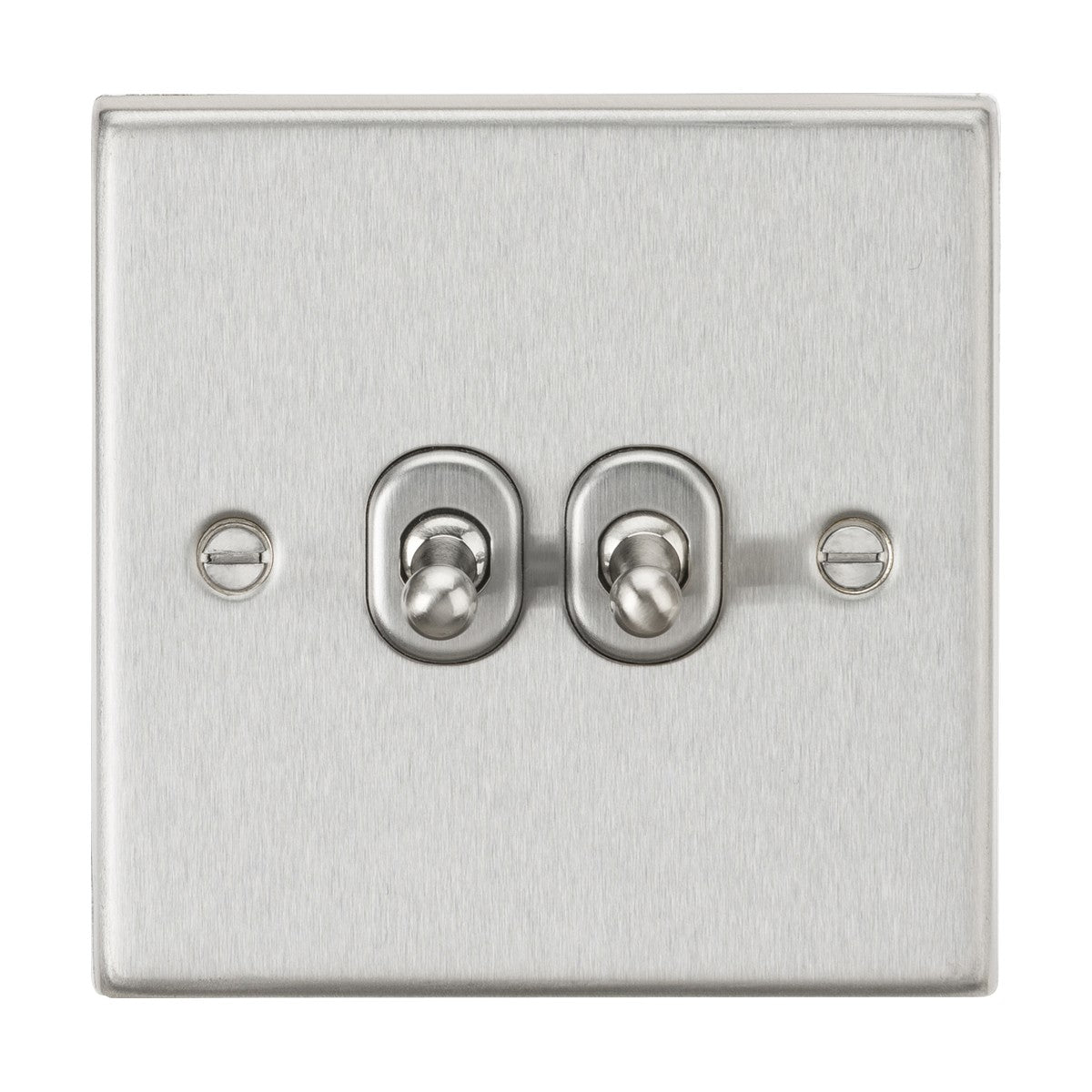 10AX 2G 2-way Toggle Switch - Brushed Chrome