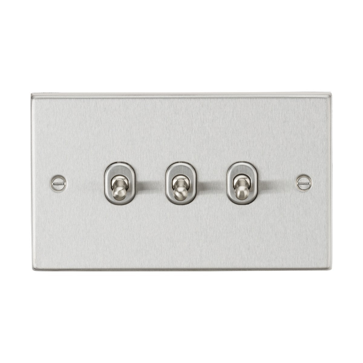 10AX 3G 2-way Toggle Switch - Brushed Chrome