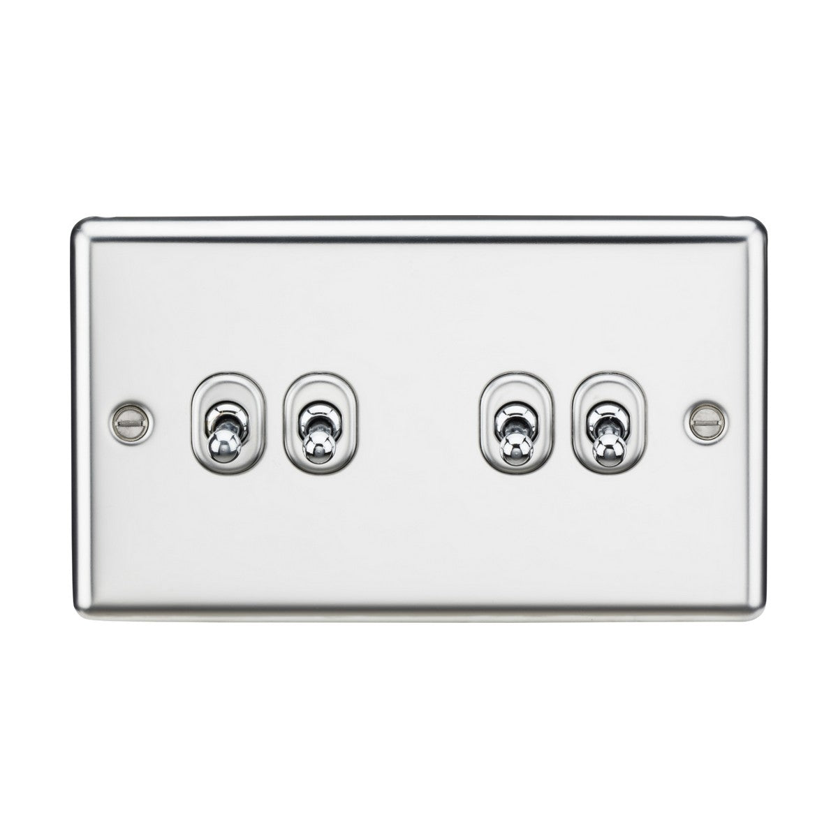 10AX 4G 2-way Toggle Switch - Polished Chrome
