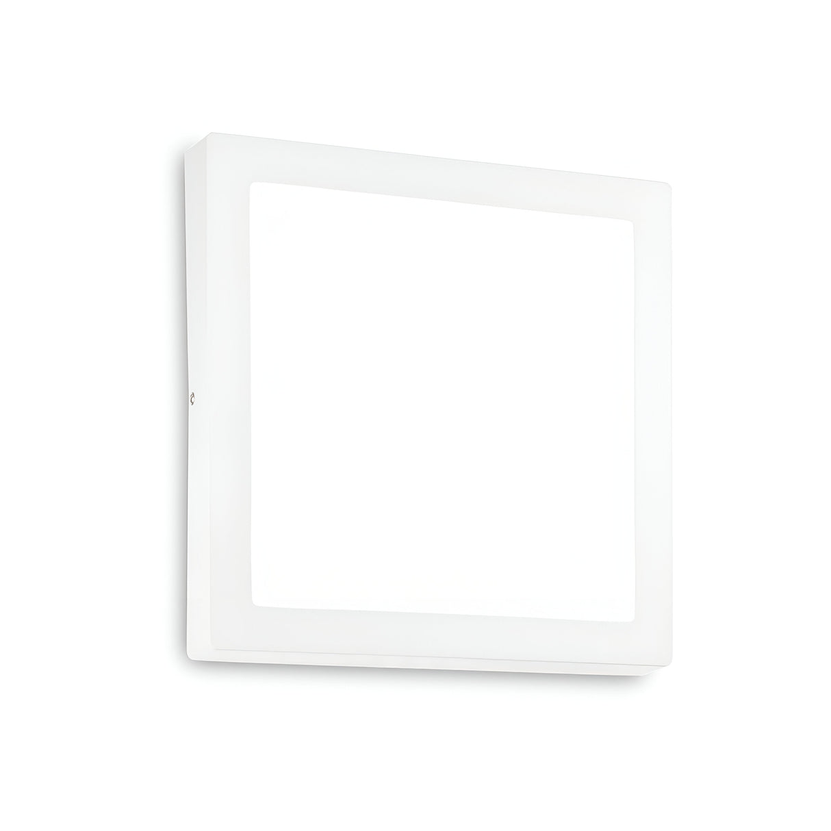 Introducing the Zephyrus Square LED Ceiling & Wall Light, a 40cm fixture in white with a modern minimalist design. This sleek light, ideal for ceiling or wall mounting, combines a flat frame with a clean and contemporary look. Its IP20 rating guarantees dependable indoor use while delivering a comfortable 4000K colour temperature.