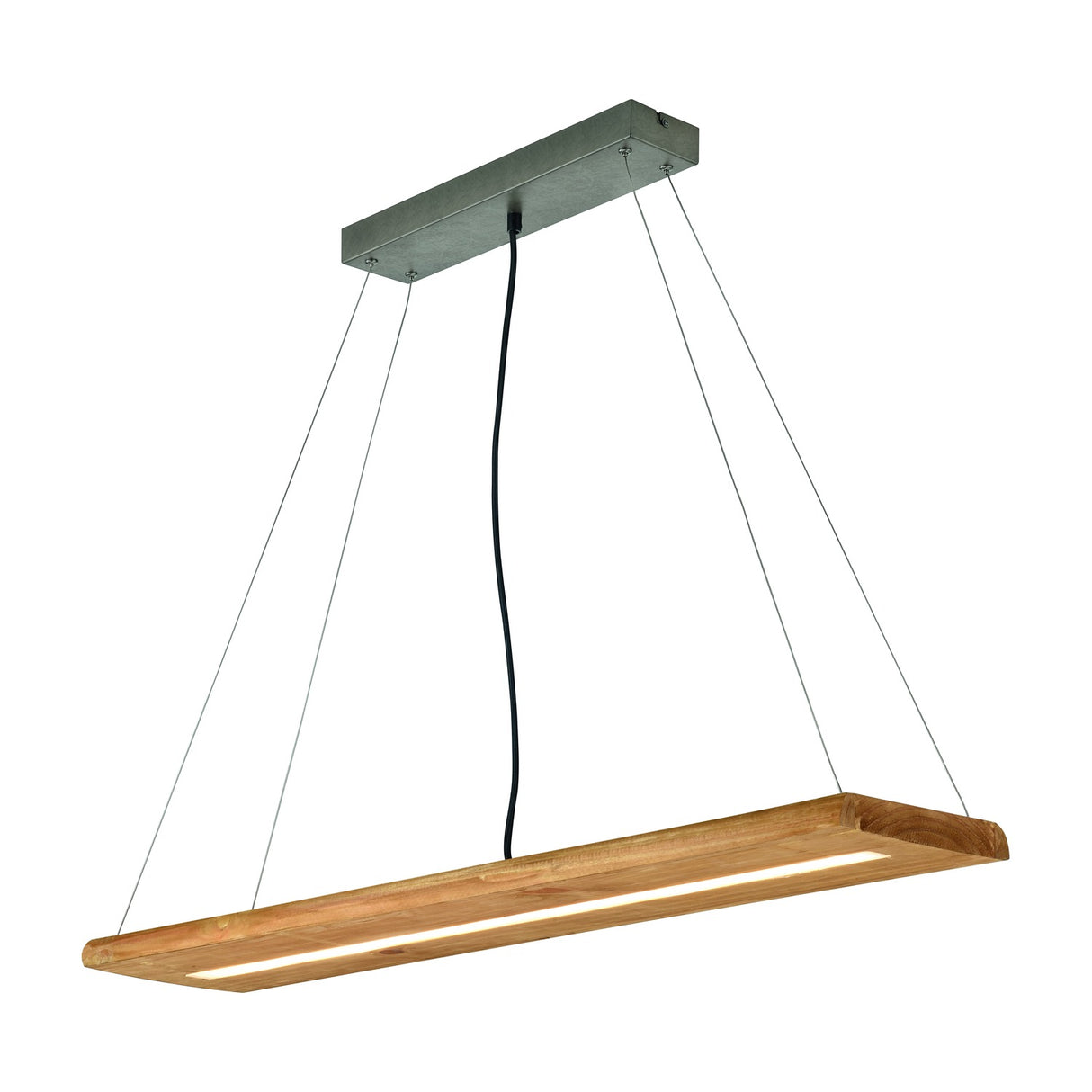 Brad LED Wooden Pendant – Wood