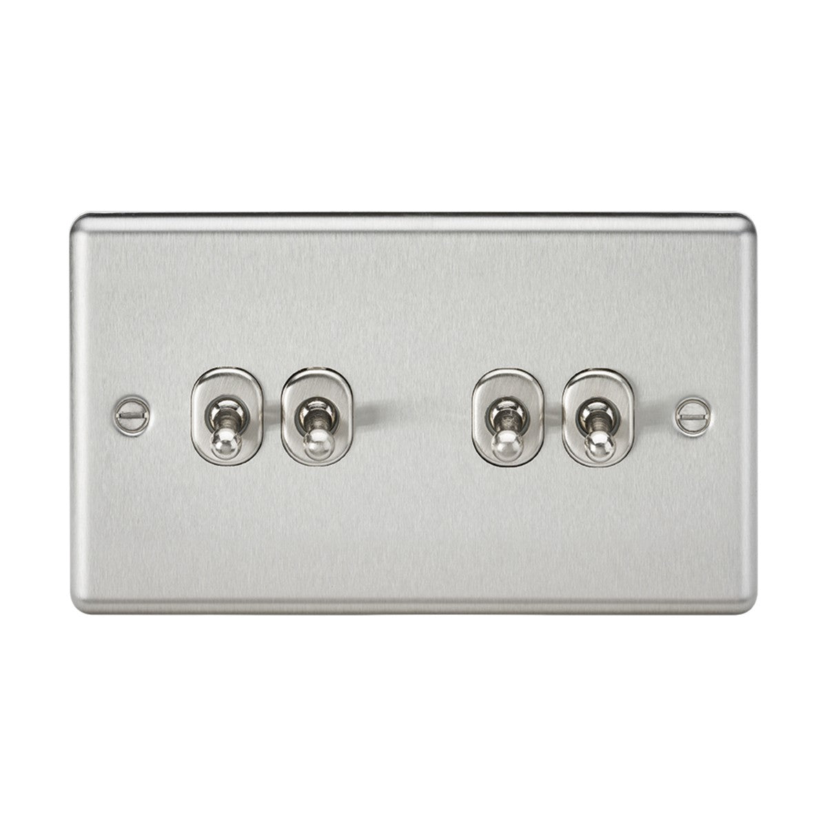 10AX 4G 2-way Toggle Switch - Brushed Chrome