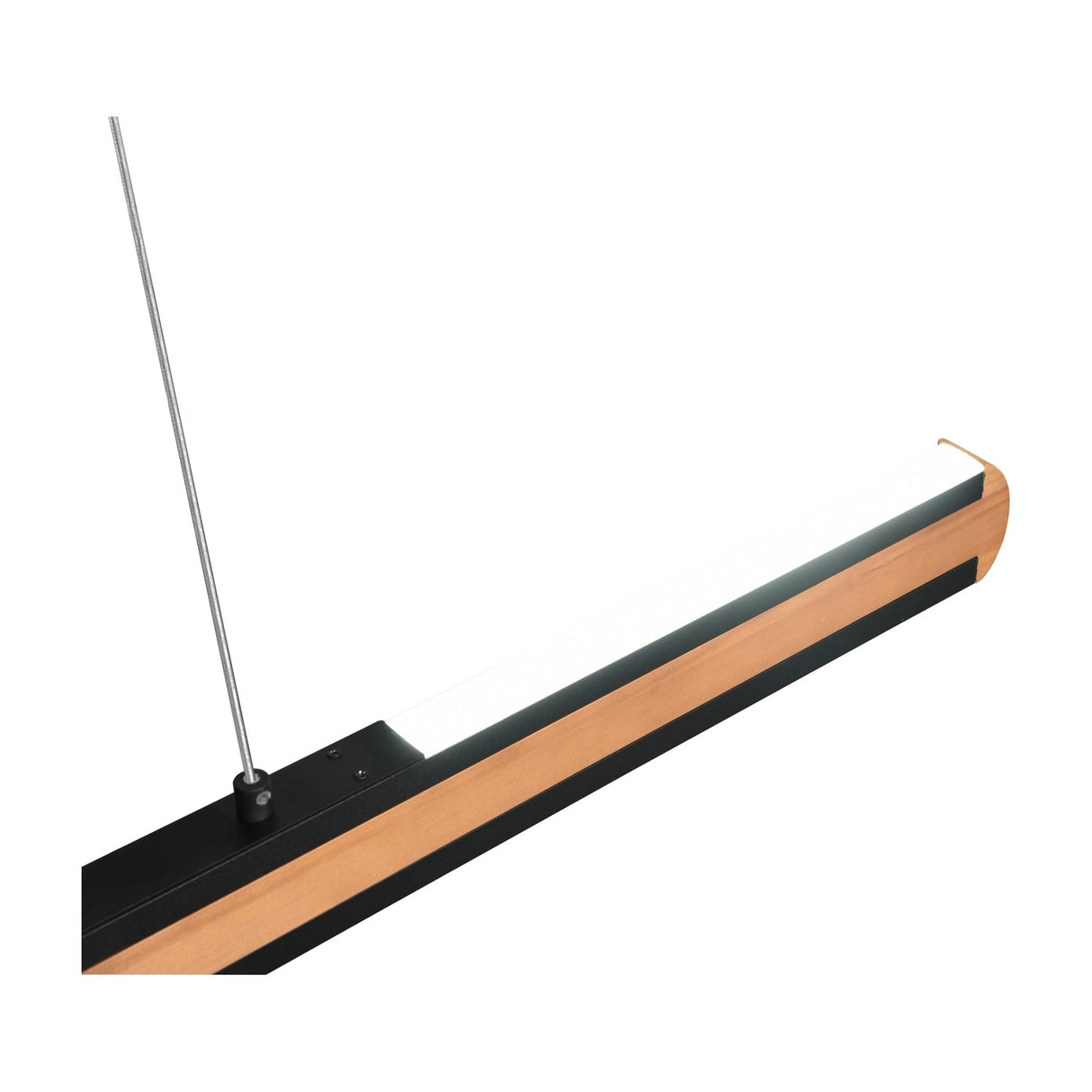 Deacon LED Up Down Wooden Pendant – Natural
