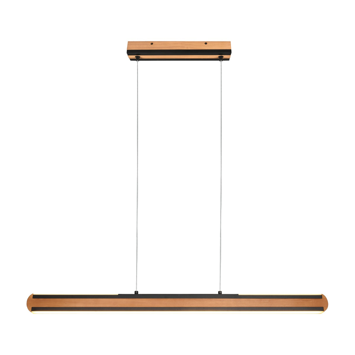 Deacon LED Up Down Wooden Pendant – Natural