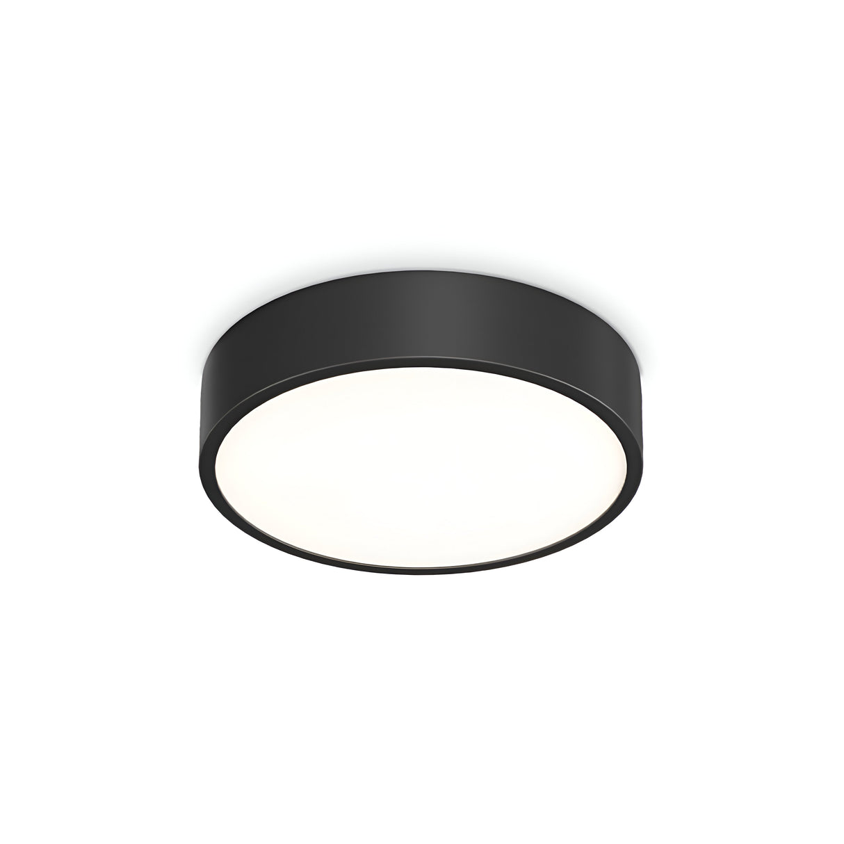 The Halcyra Outdoor LED Ceiling Light, with a black frame and white diffuser, provides a modern lighting solution with an IP44 rating for durability. This 13W round light offers both flush-mount installation and adjustable color temperature between 3000-4000K in a 30cm size.