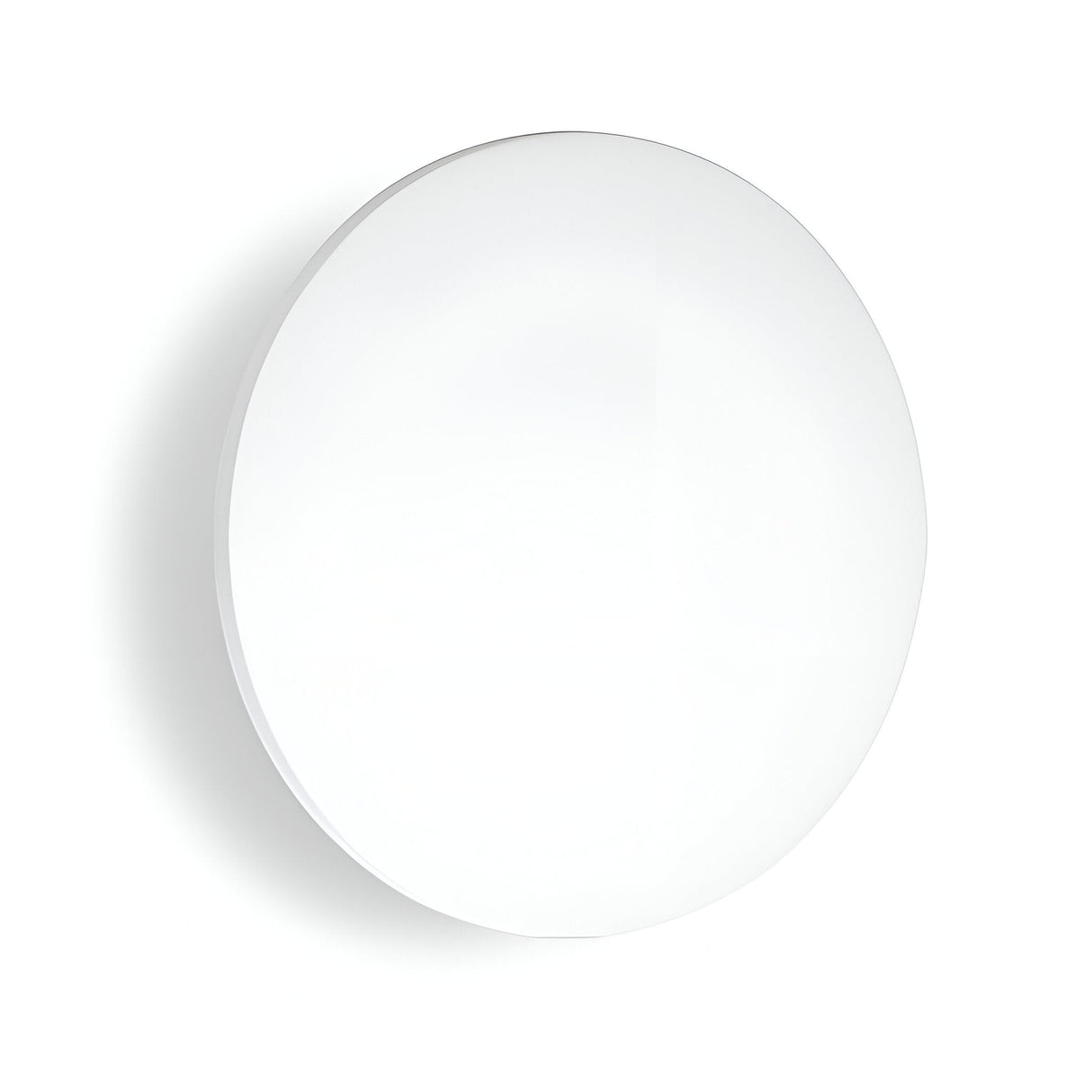 The Eclipseax Outdoor LED Wall Light, featuring a minimalist circular design, is mounted against a plain white background. With its 30cm diameter and smooth surface, it emits a soft, even glow at 3000K, enhancing the serene and modern ambiance while providing energy efficiency with its 16W power consumption.