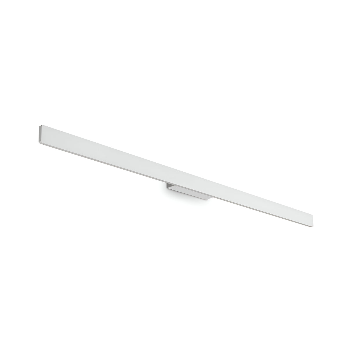 Introducing the Reflek Outdoor LED Linear Wall Light 20W 3000K in White, measuring 144cm. This sleek and minimalist light fixture, crafted from powder-coated aluminum, features a long and narrow rectangular shape that stands out beautifully against any plain white background. Its modern design and energy-efficient lighting make it an excellent choice for contemporary settings.