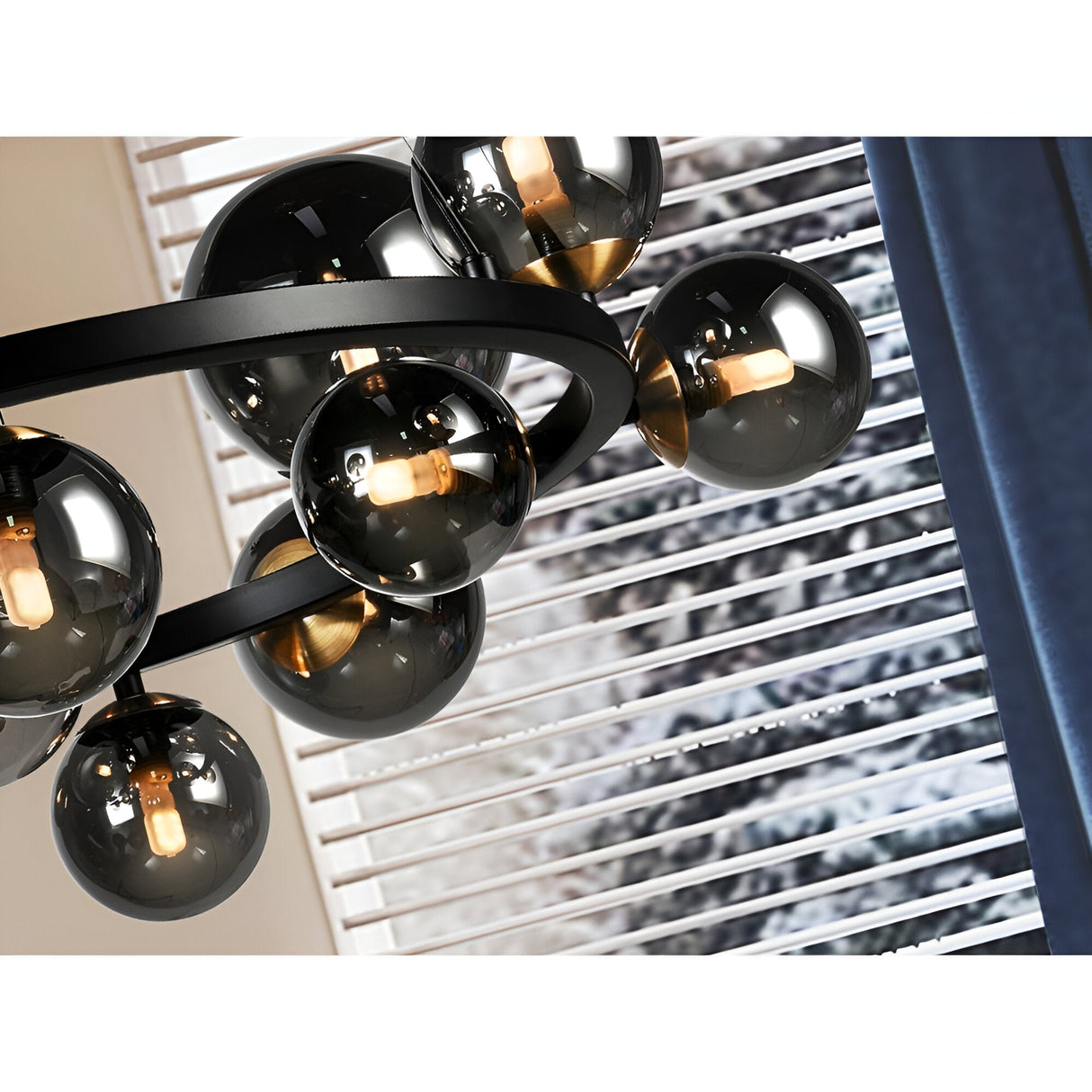 Astros 14 Light Circular Suspension - Black