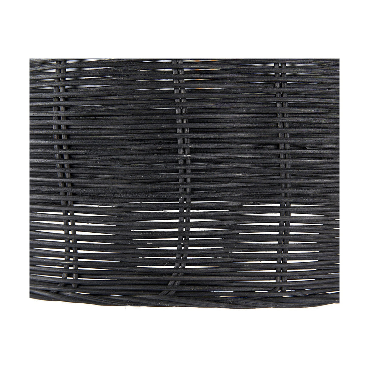 Caswell Black Rattan Dome Non Elec Pendant Light - 52cm